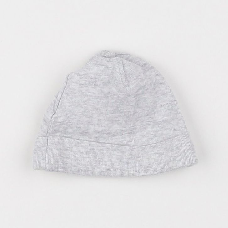 H&M - bonnet gris - 0/1 mois