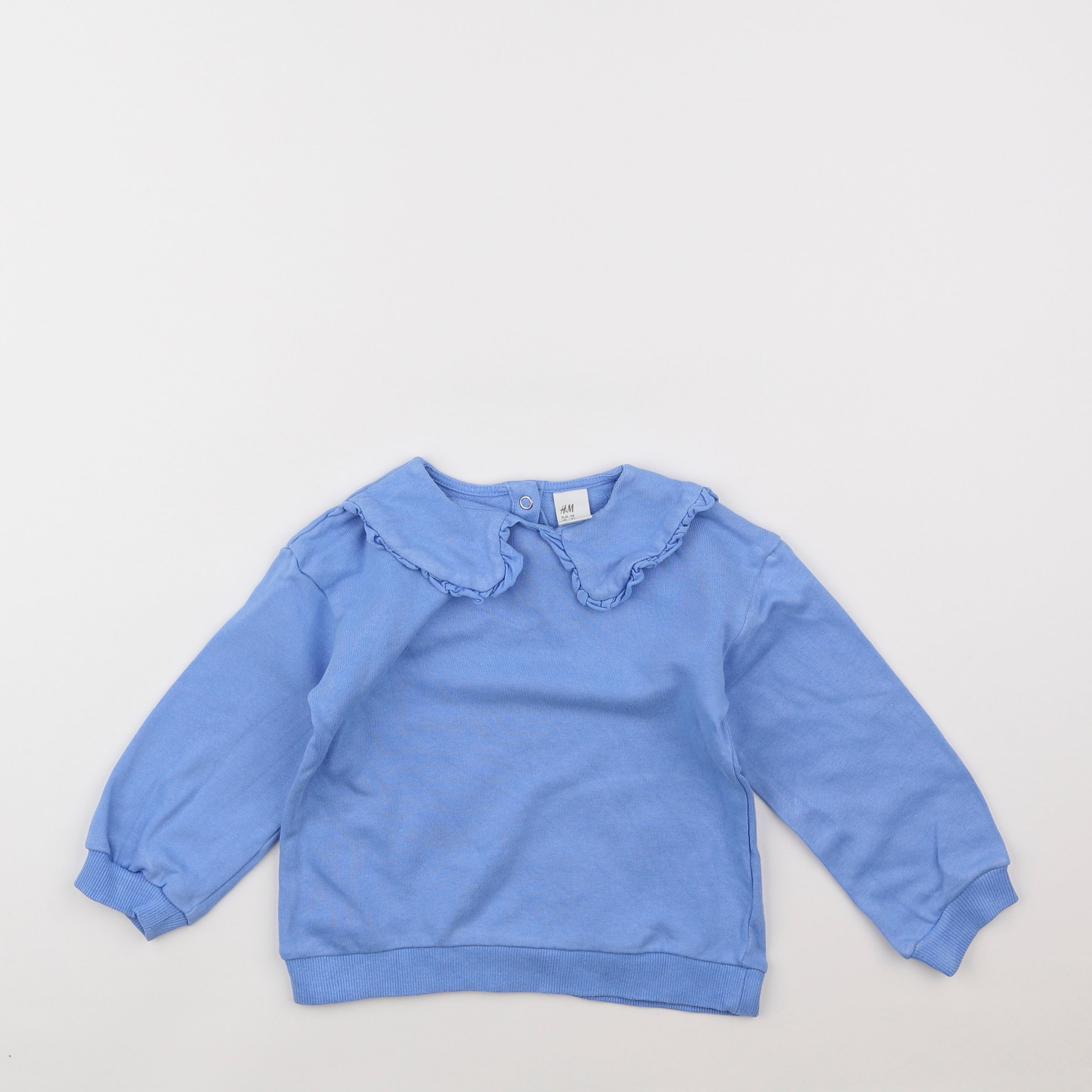 H&M - sweat bleu - 2/3 ans