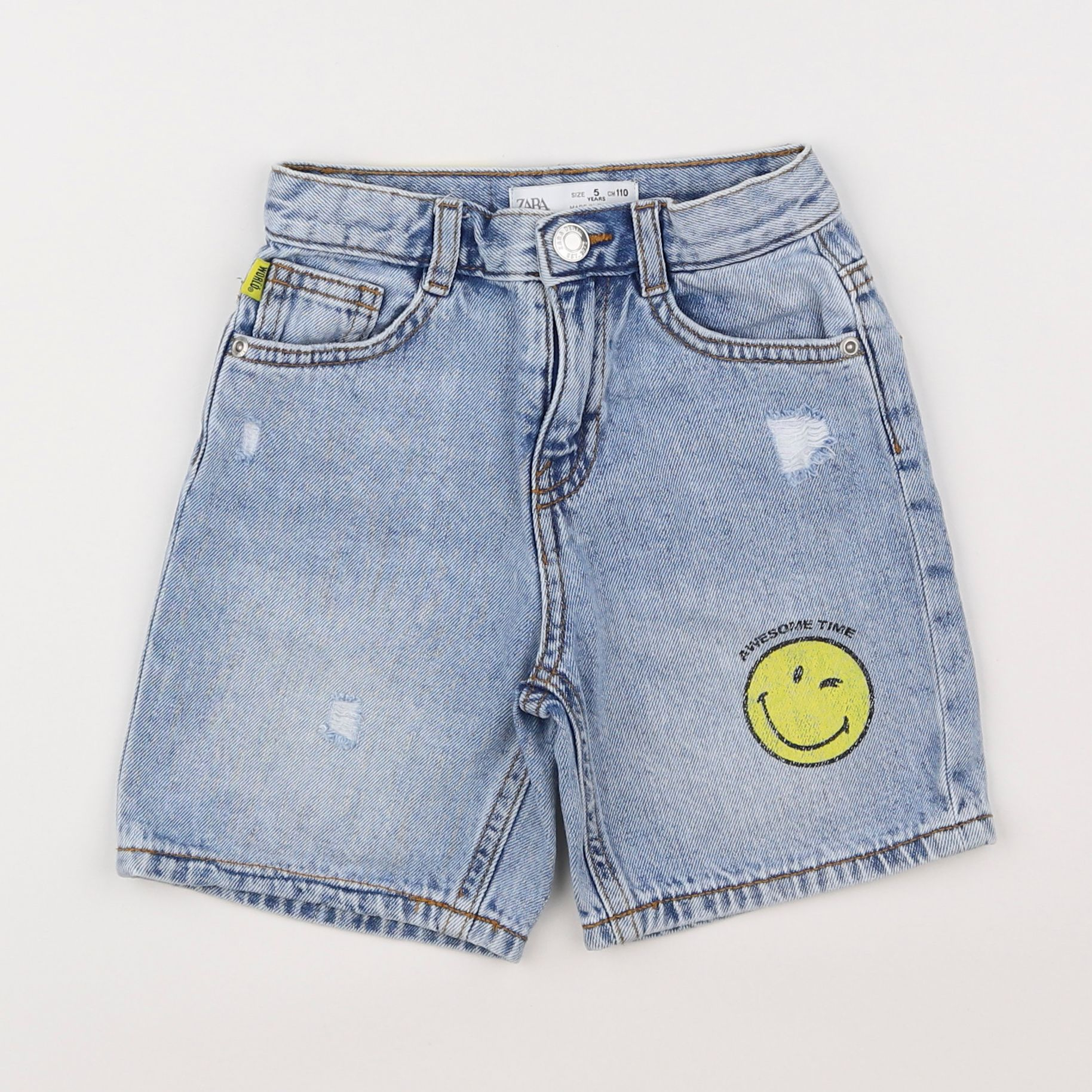 Zara - short bleu - 5 ans