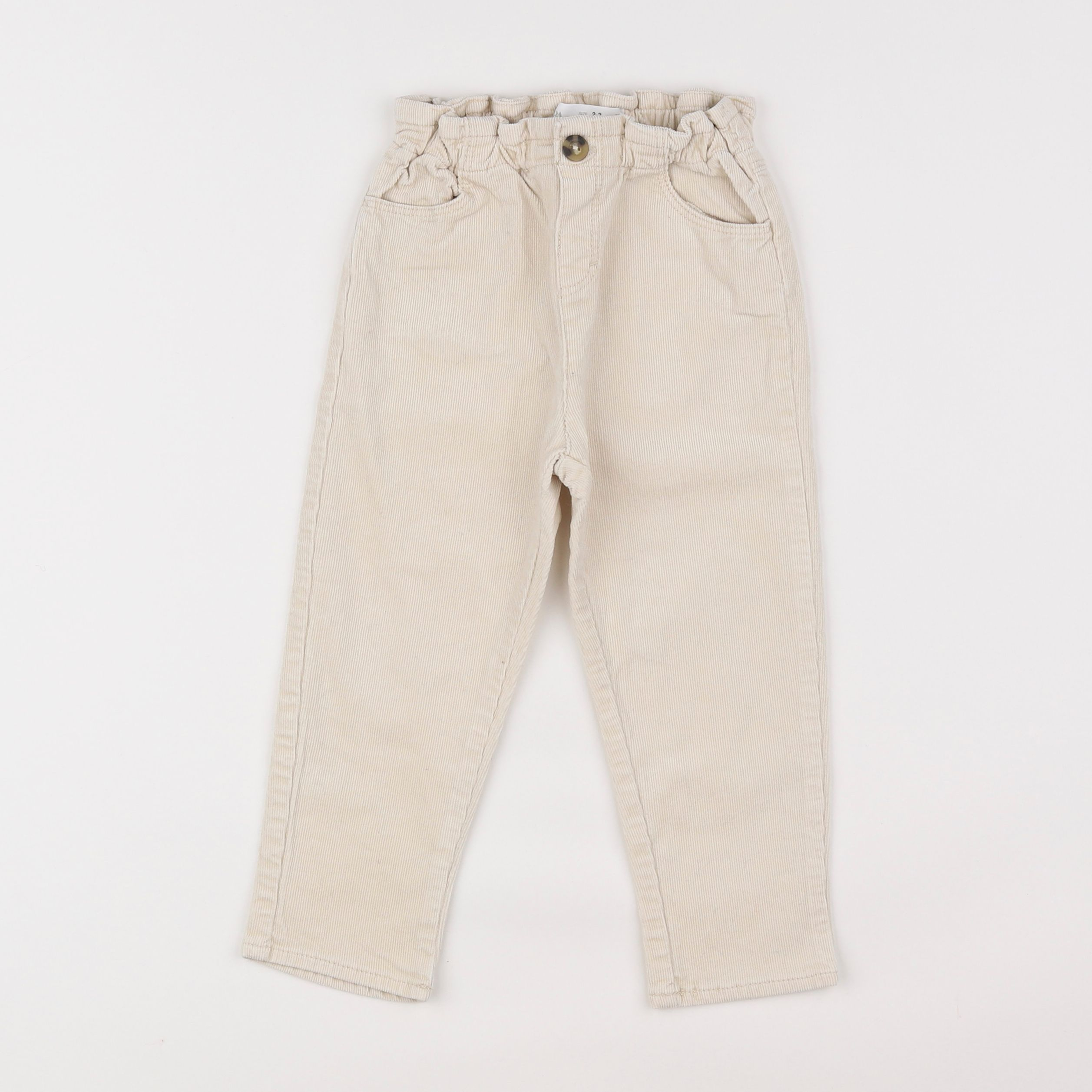 Zara - pantalon blanc - 2/3 ans