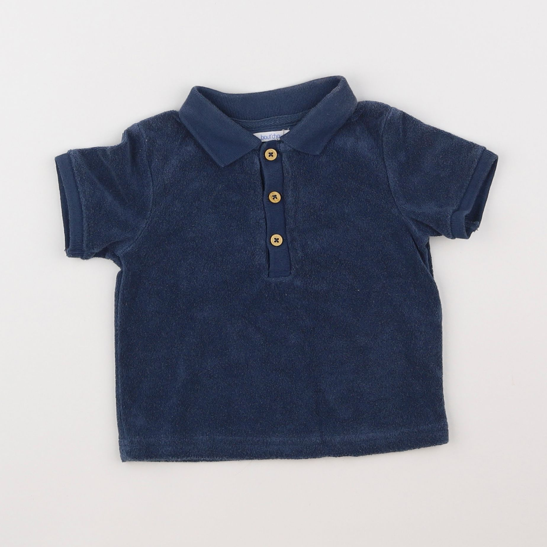 Boutchou - polo bleu - 9 mois