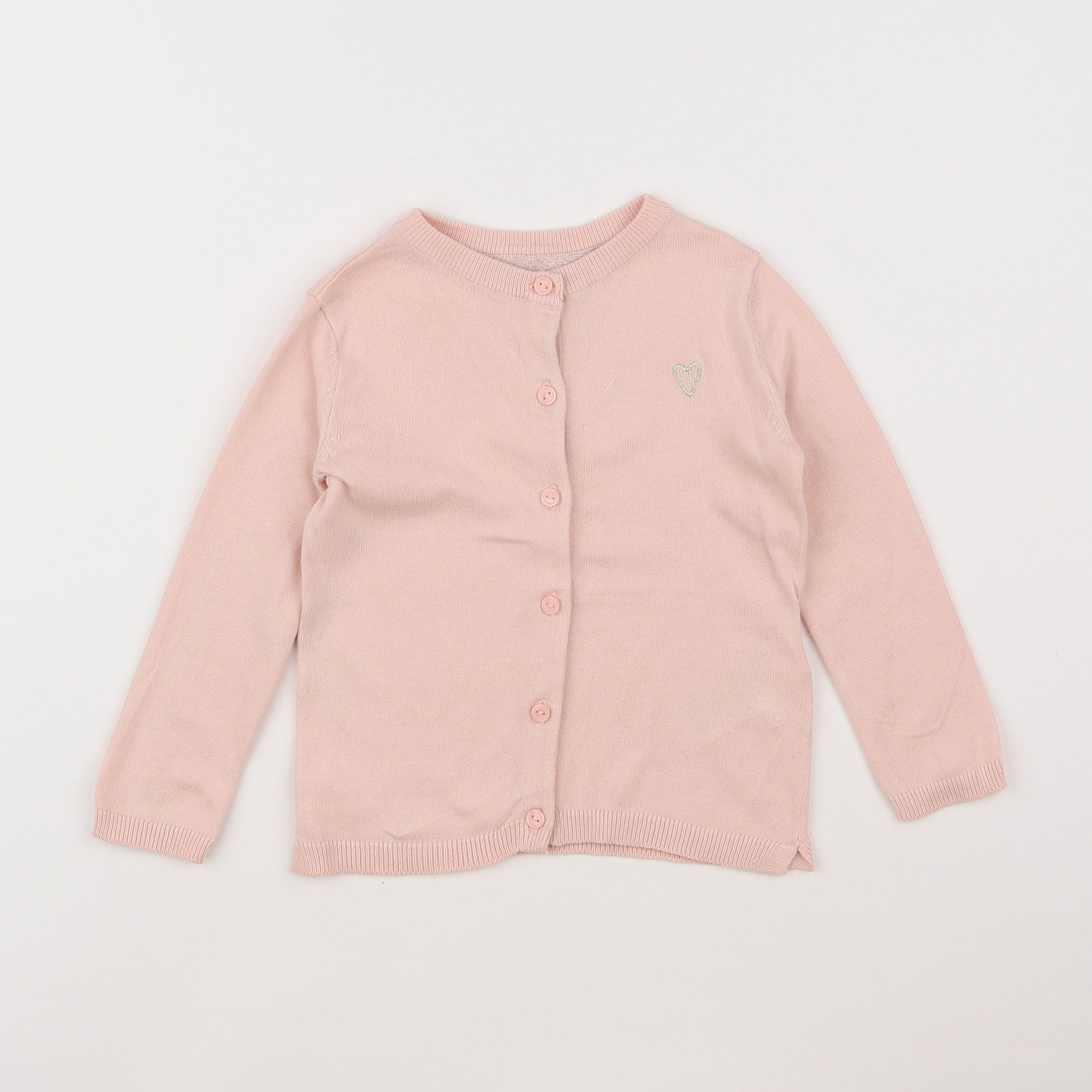 Vertbaudet - gilet rose - 2 ans