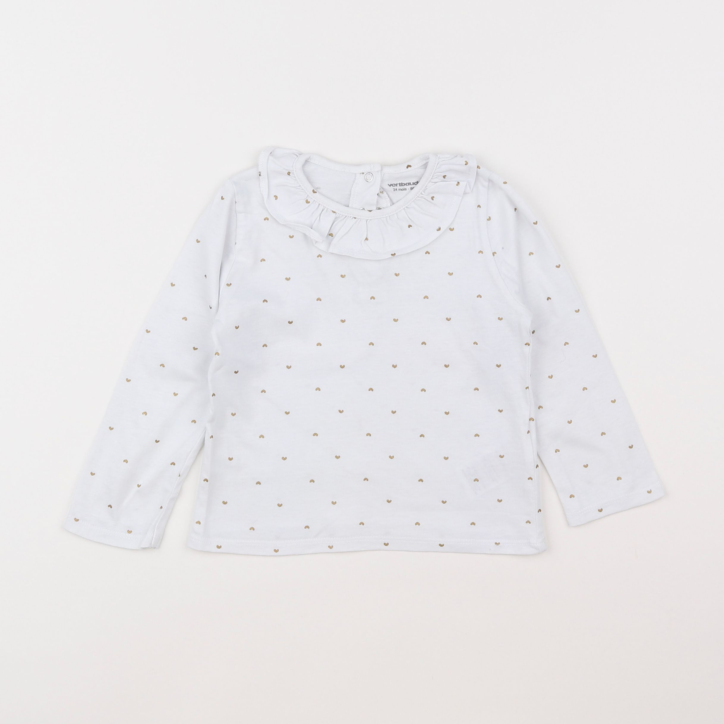 Vertbaudet - tee-shirt blanc - 2 ans