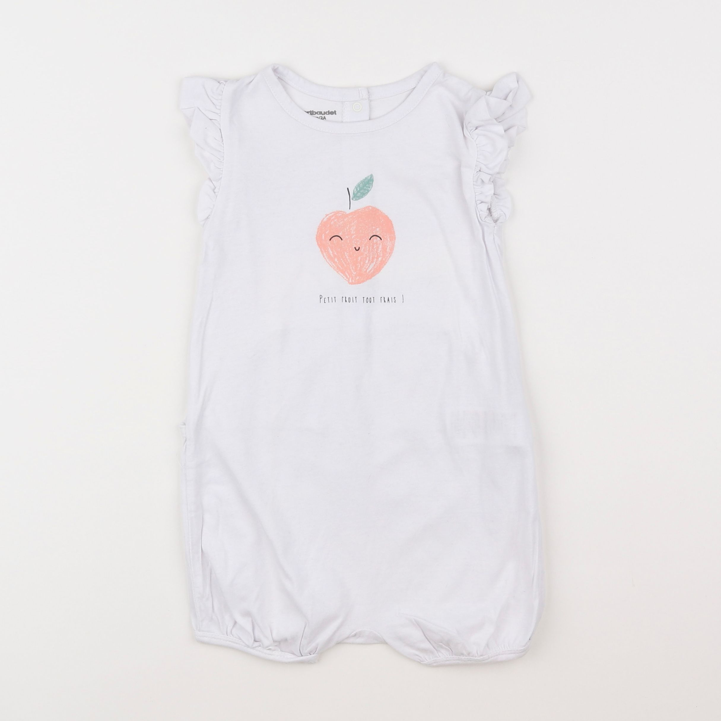 Vertbaudet - pyjama coton blanc - 2 ans