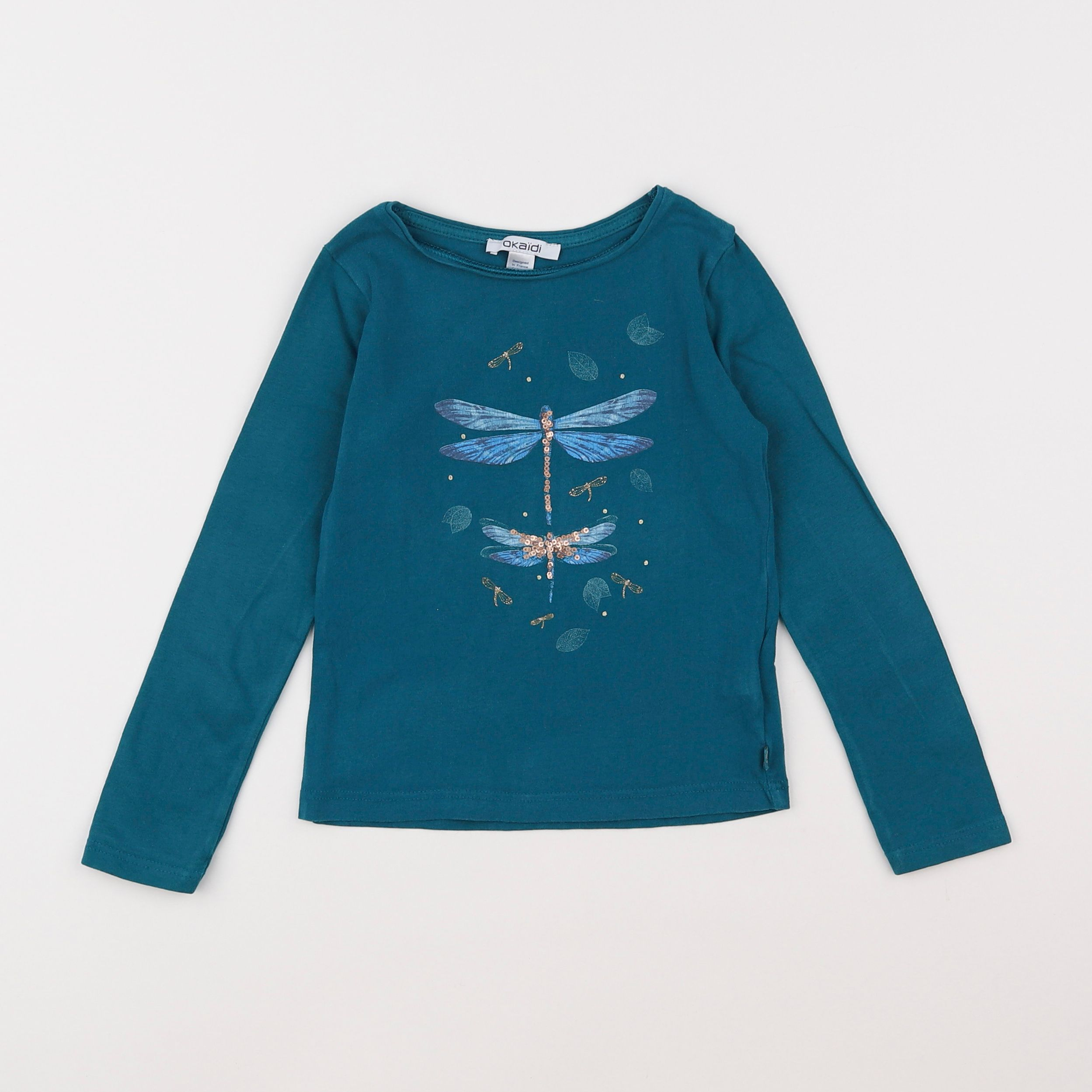 Okaidi - tee-shirt bleu - 3 ans