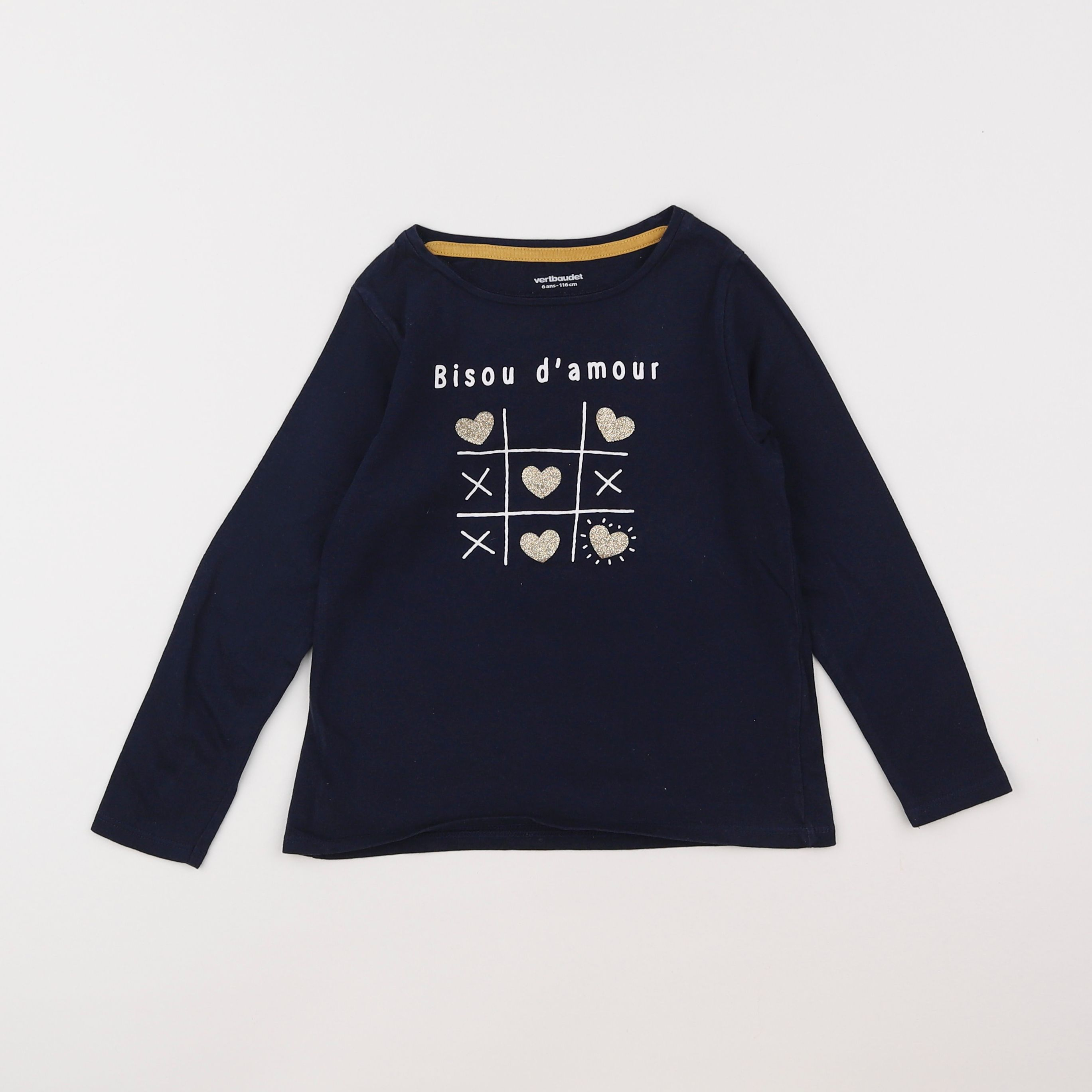 Vertbaudet - tee-shirt bleu - 6 ans