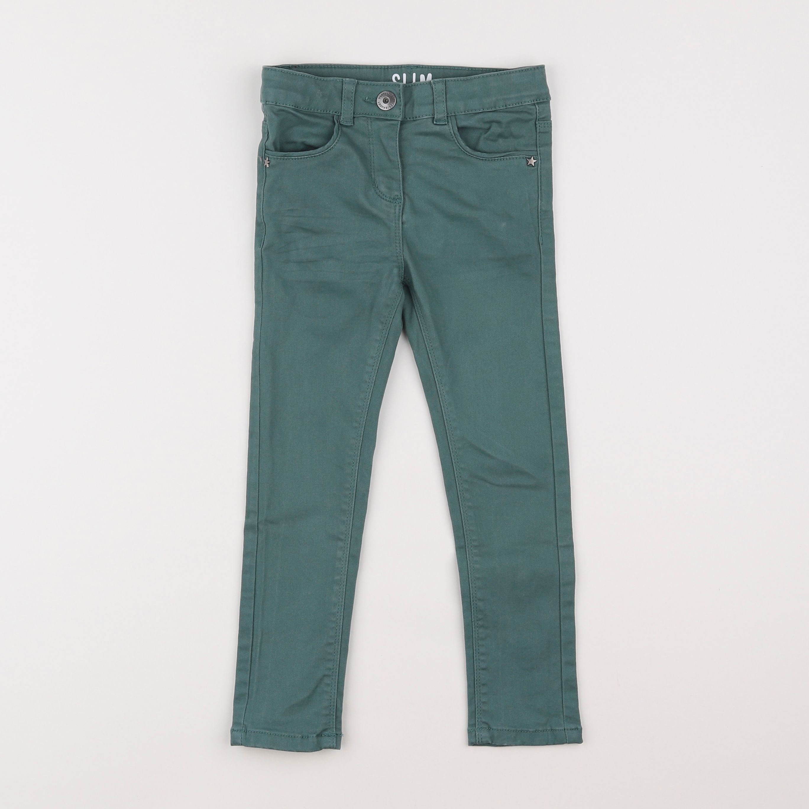 Vertbaudet - pantalon vert - 5 ans