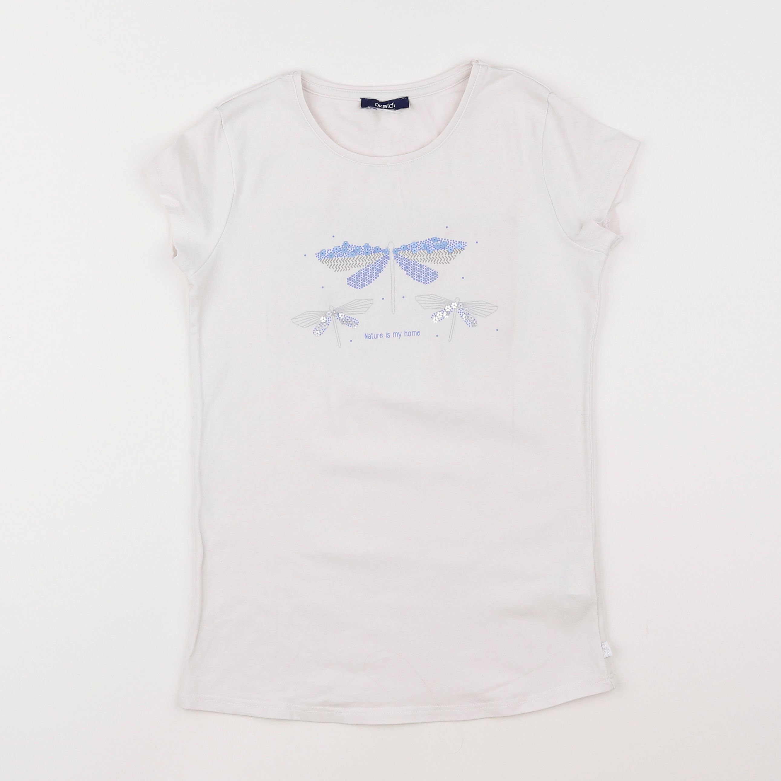 Okaidi - tee-shirt blanc - 12 ans