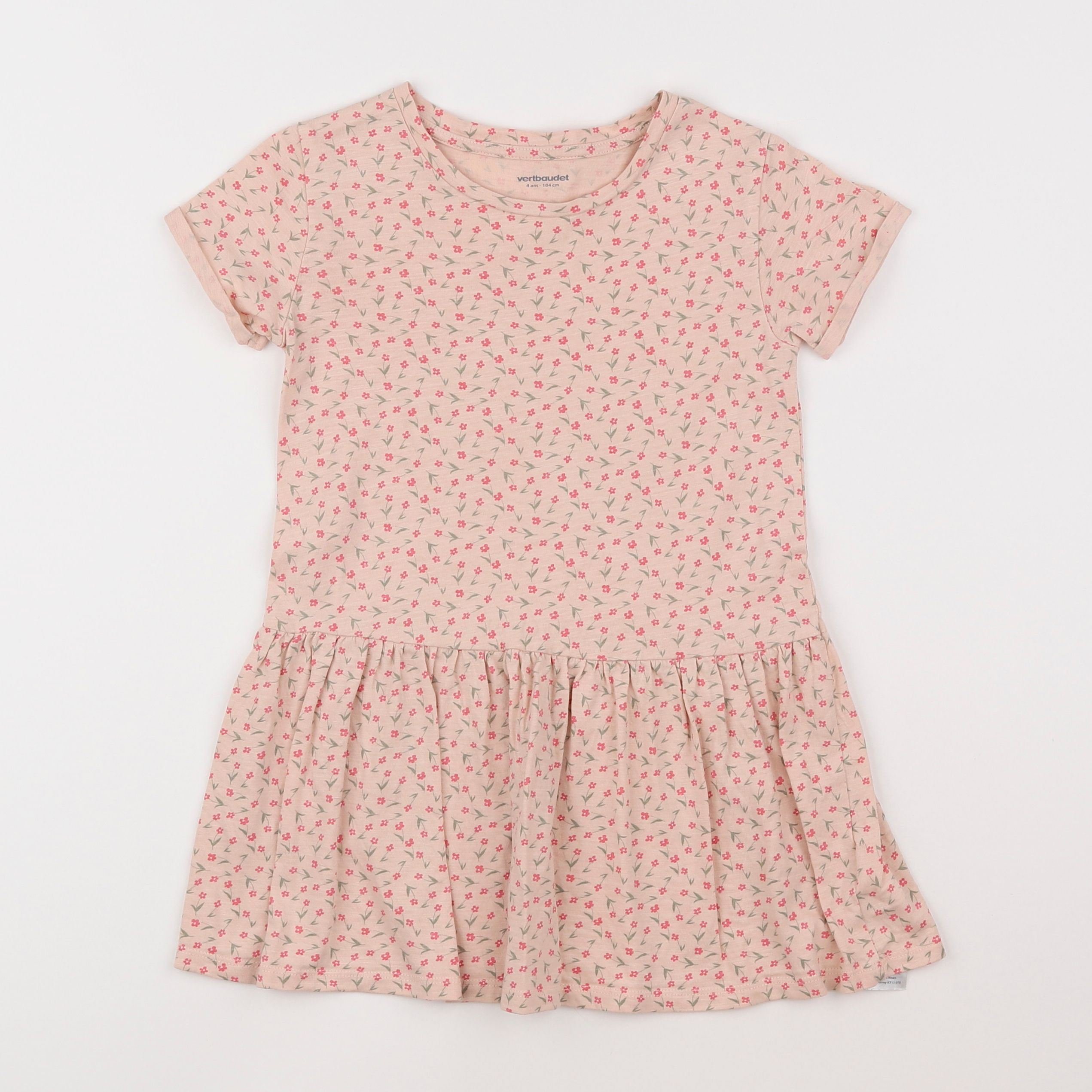 Vertbaudet - robe rose - 4 ans