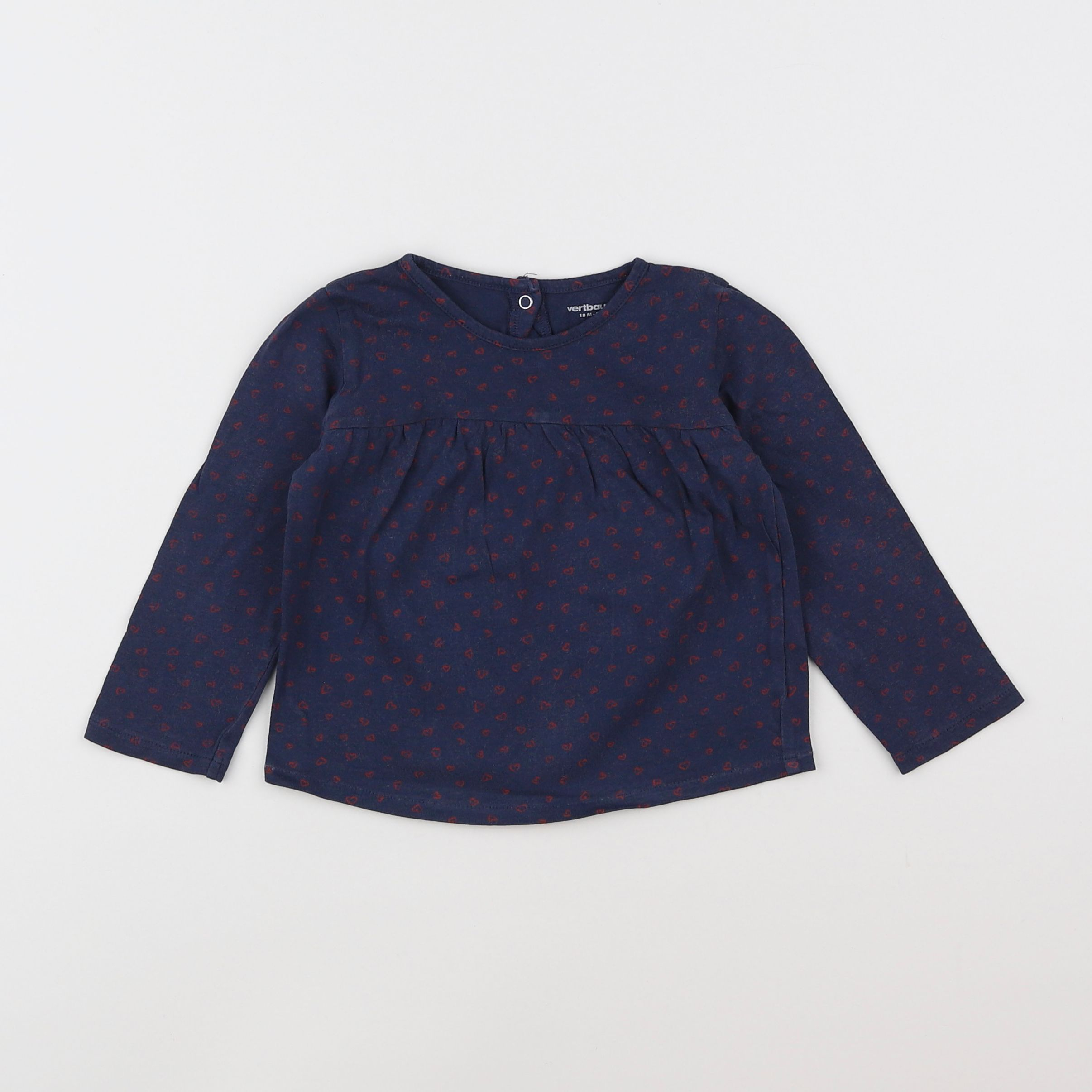 Vertbaudet - tee-shirt bleu - 18 mois