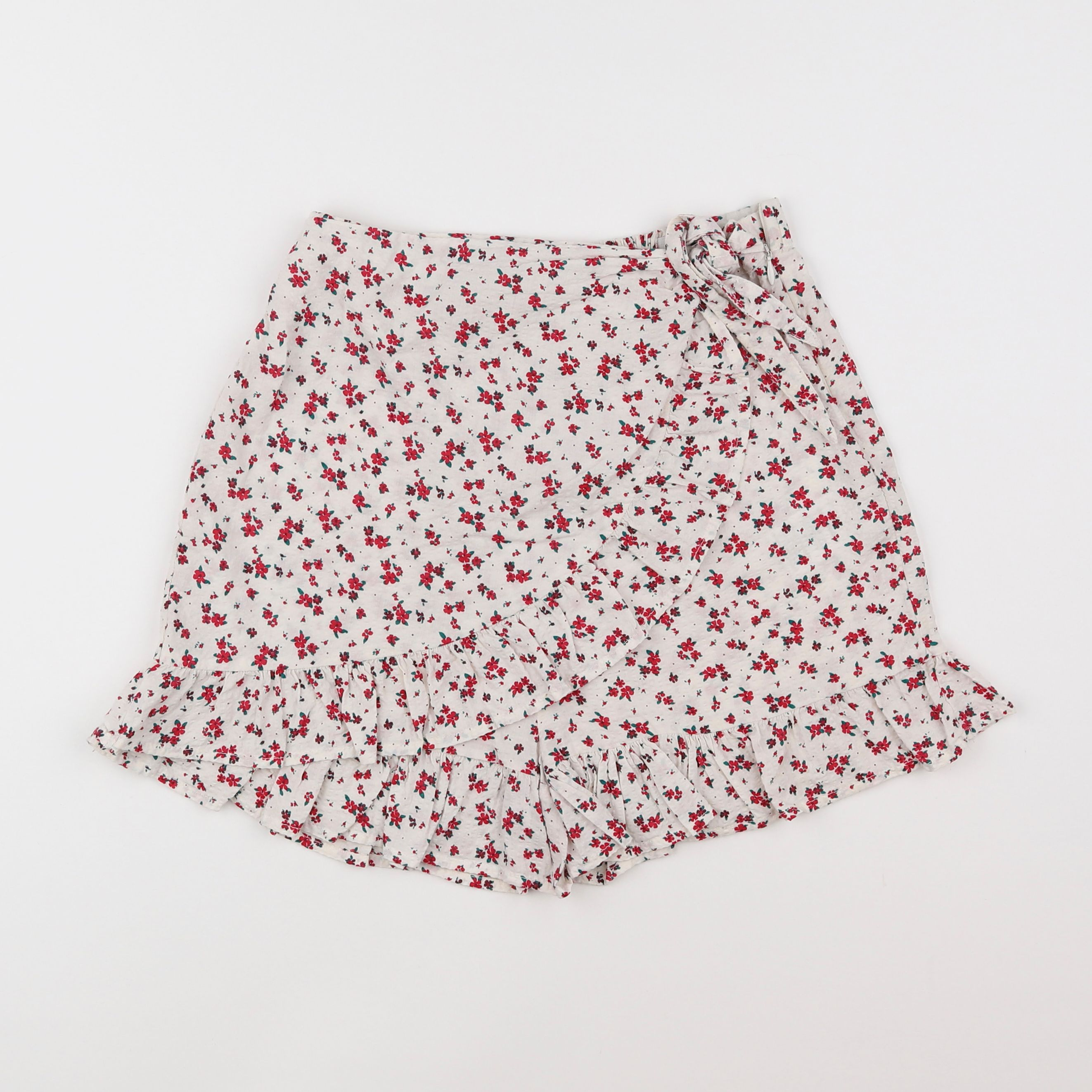 Vertbaudet - jupe short rouge - 12 ans