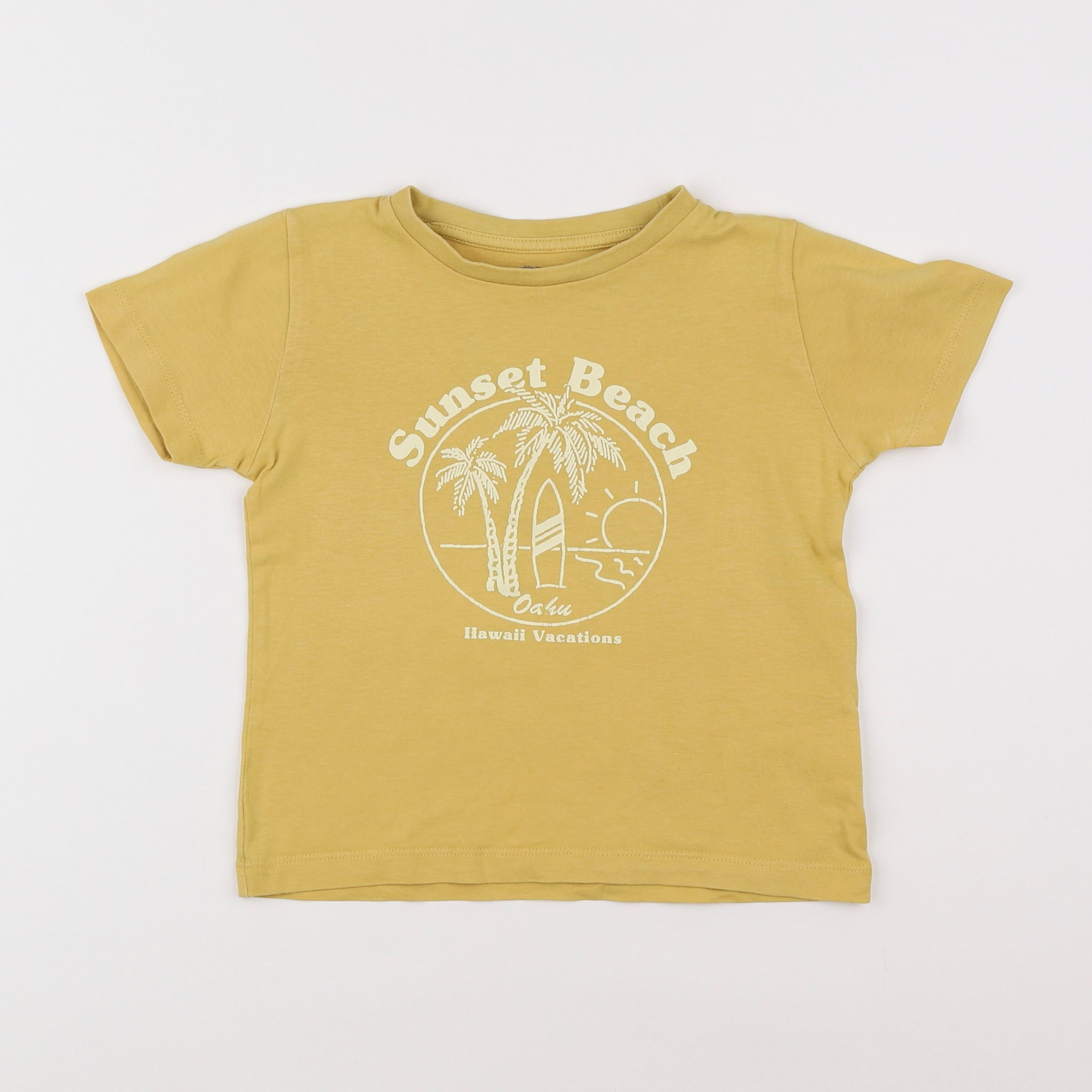 Vertbaudet - tee-shirt jaune - 4 ans