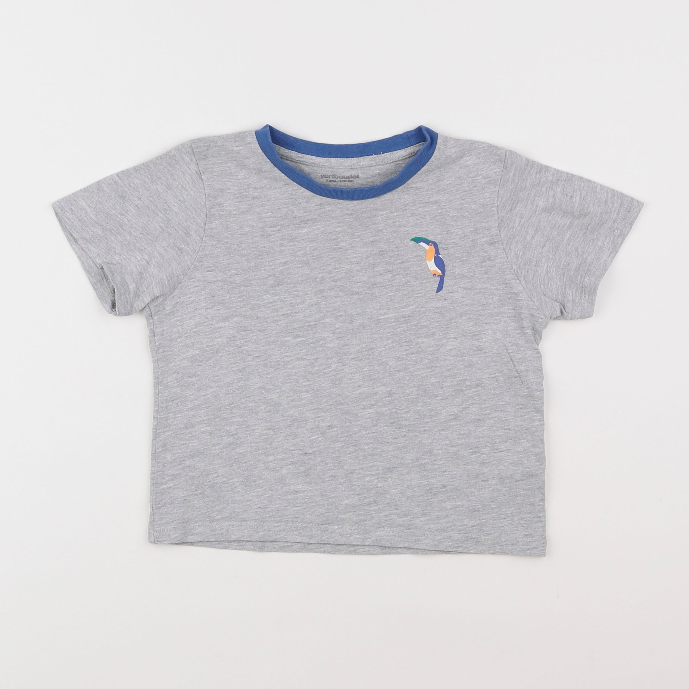 Vertbaudet - tee-shirt gris - 5 ans