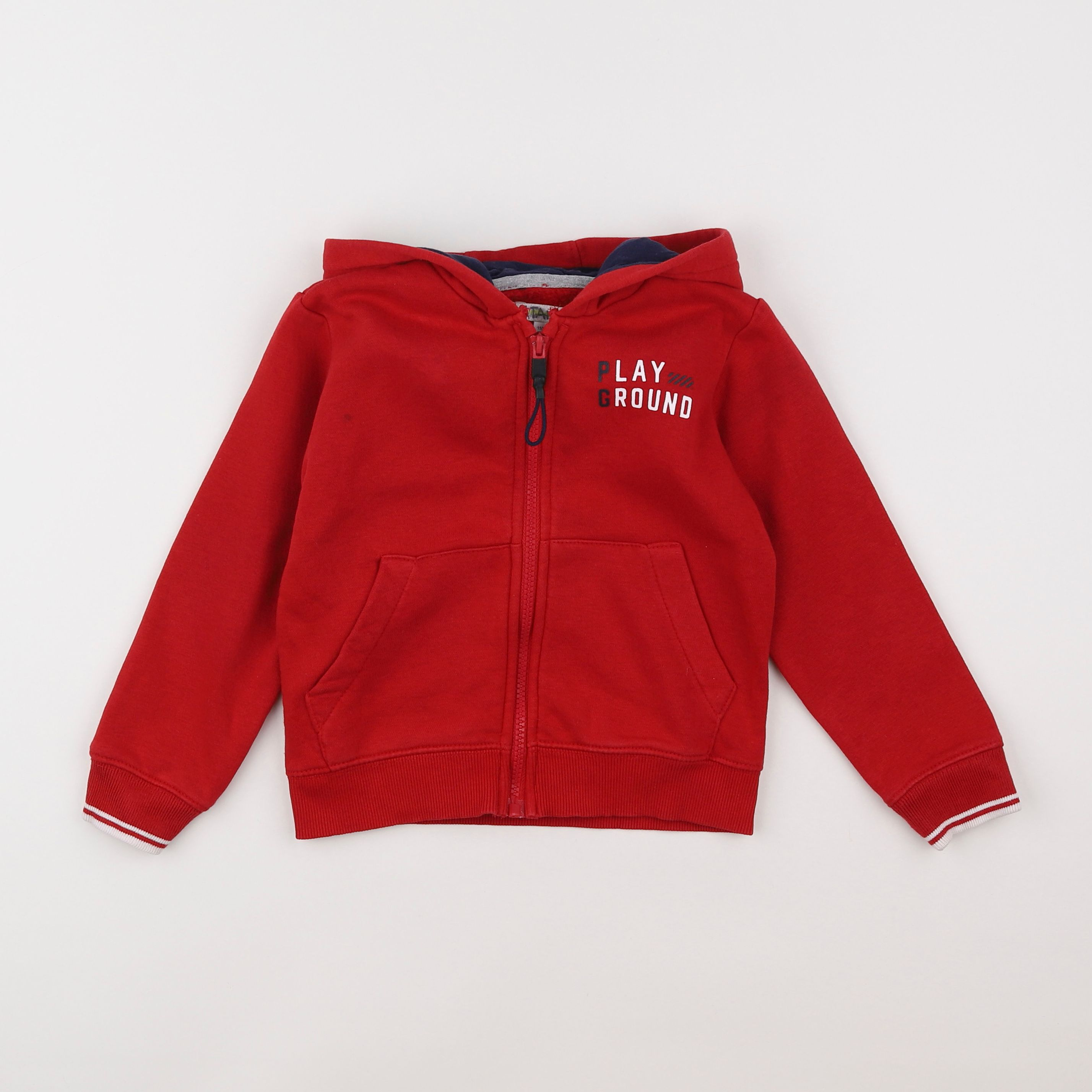 Vertbaudet - sweat rouge - 5 ans