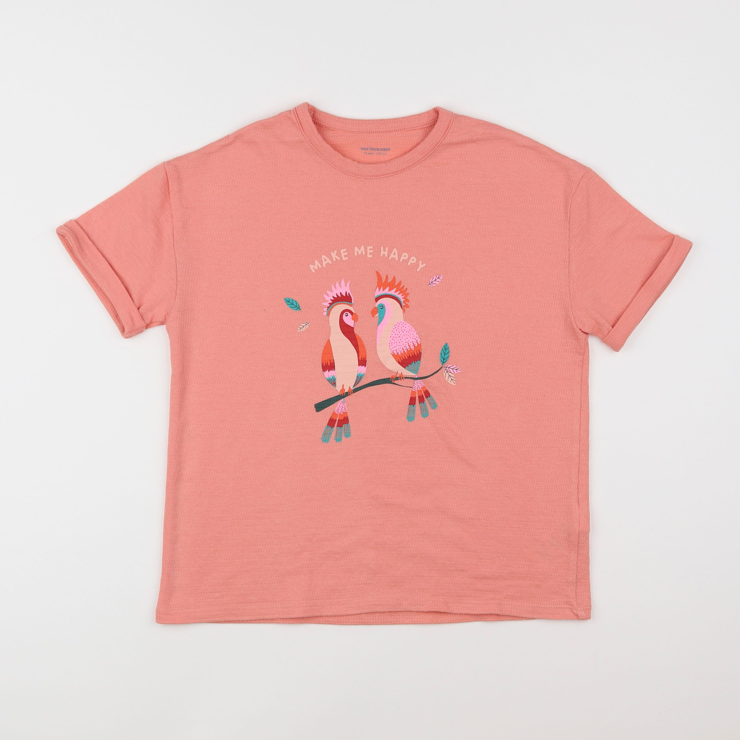 Vertbaudet - tee-shirt rose - 10 ans