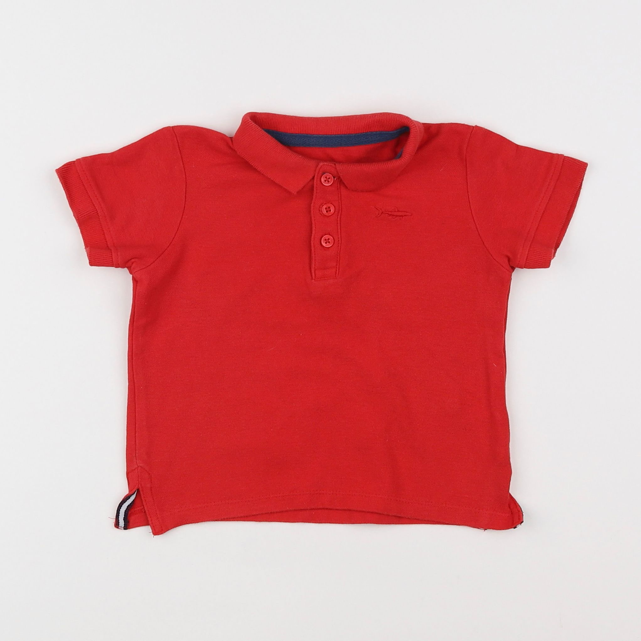 Vertbaudet - polo rouge - 3 ans