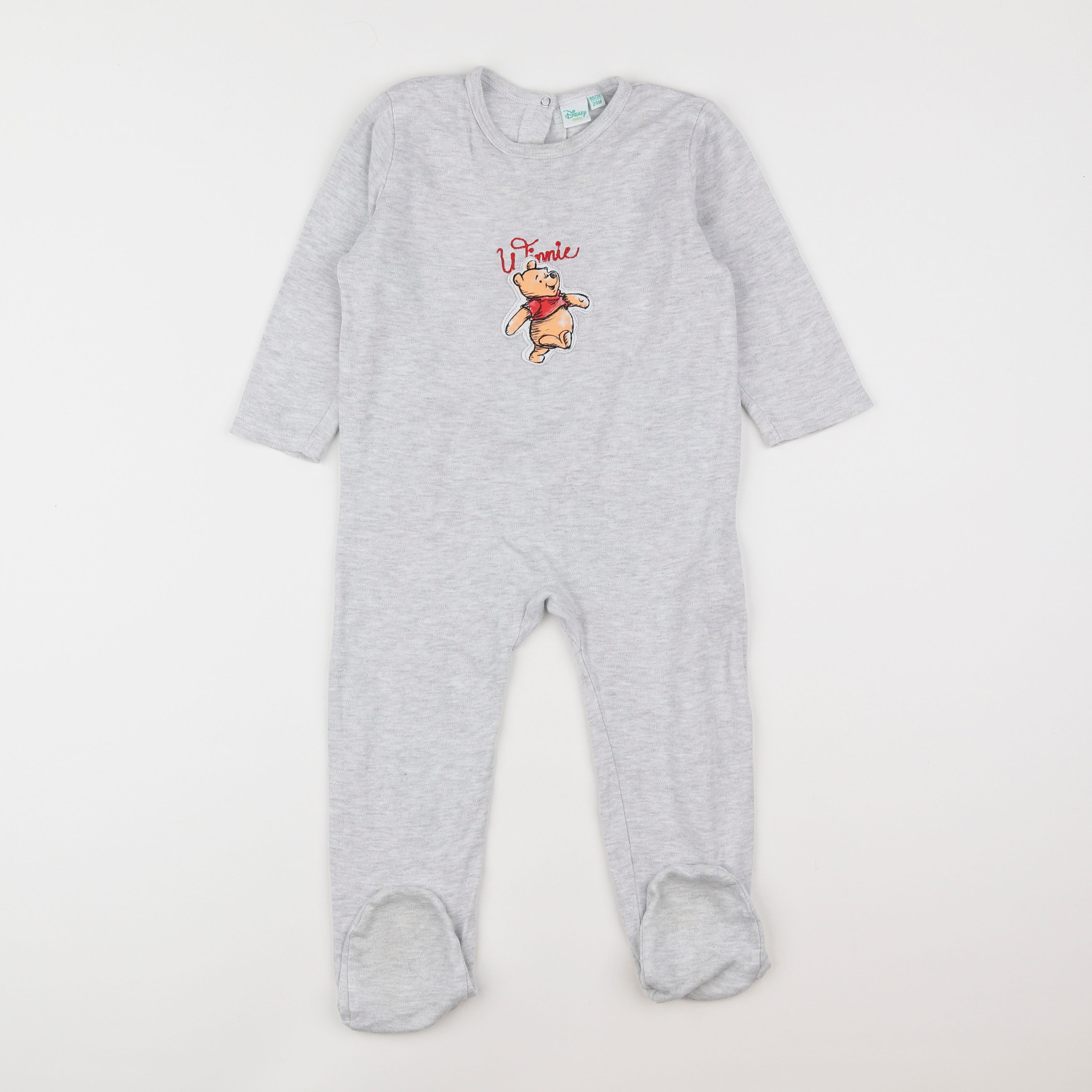 Vertbaudet - pyjama coton gris - 2 ans