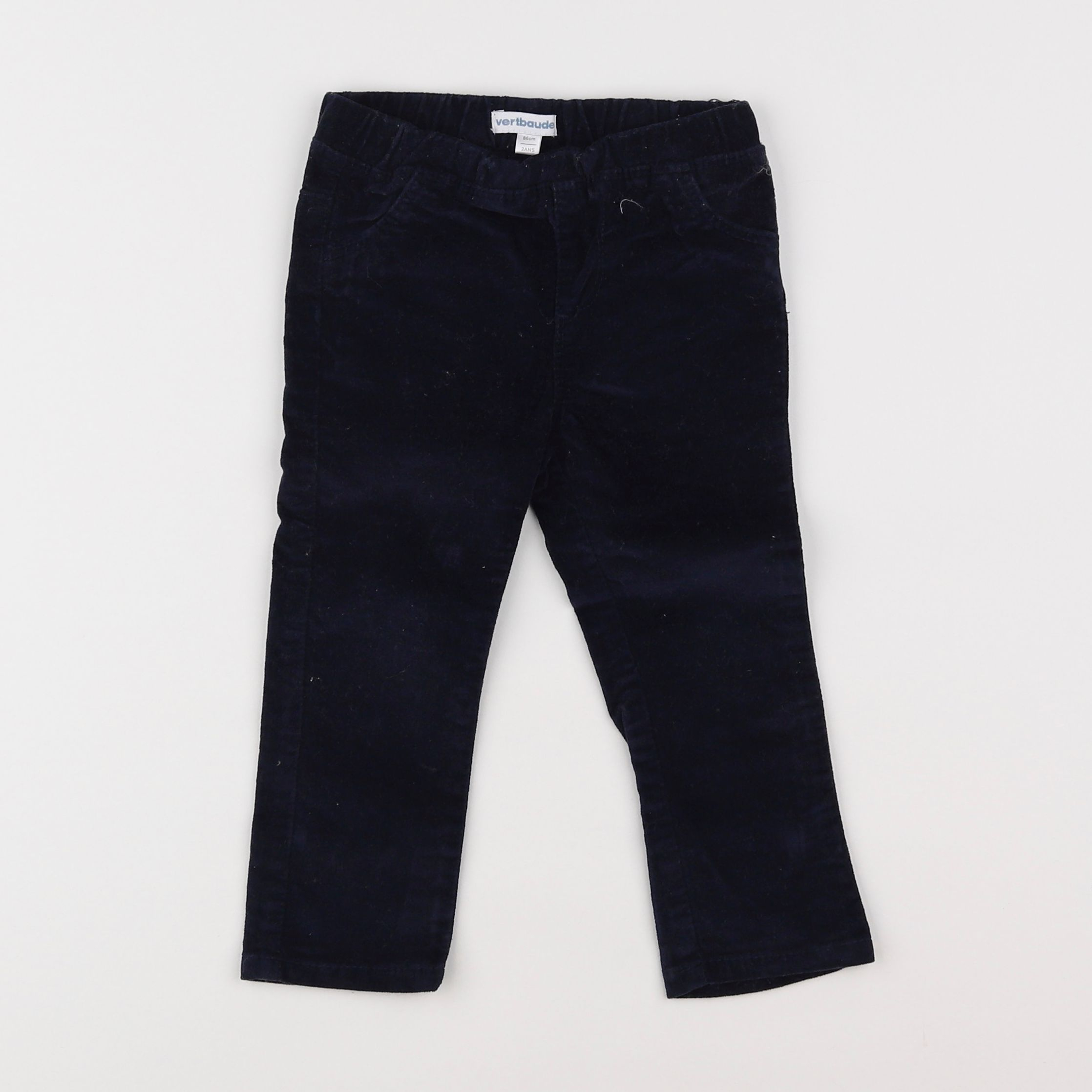 Vertbaudet - pantalon bleu - 2 ans