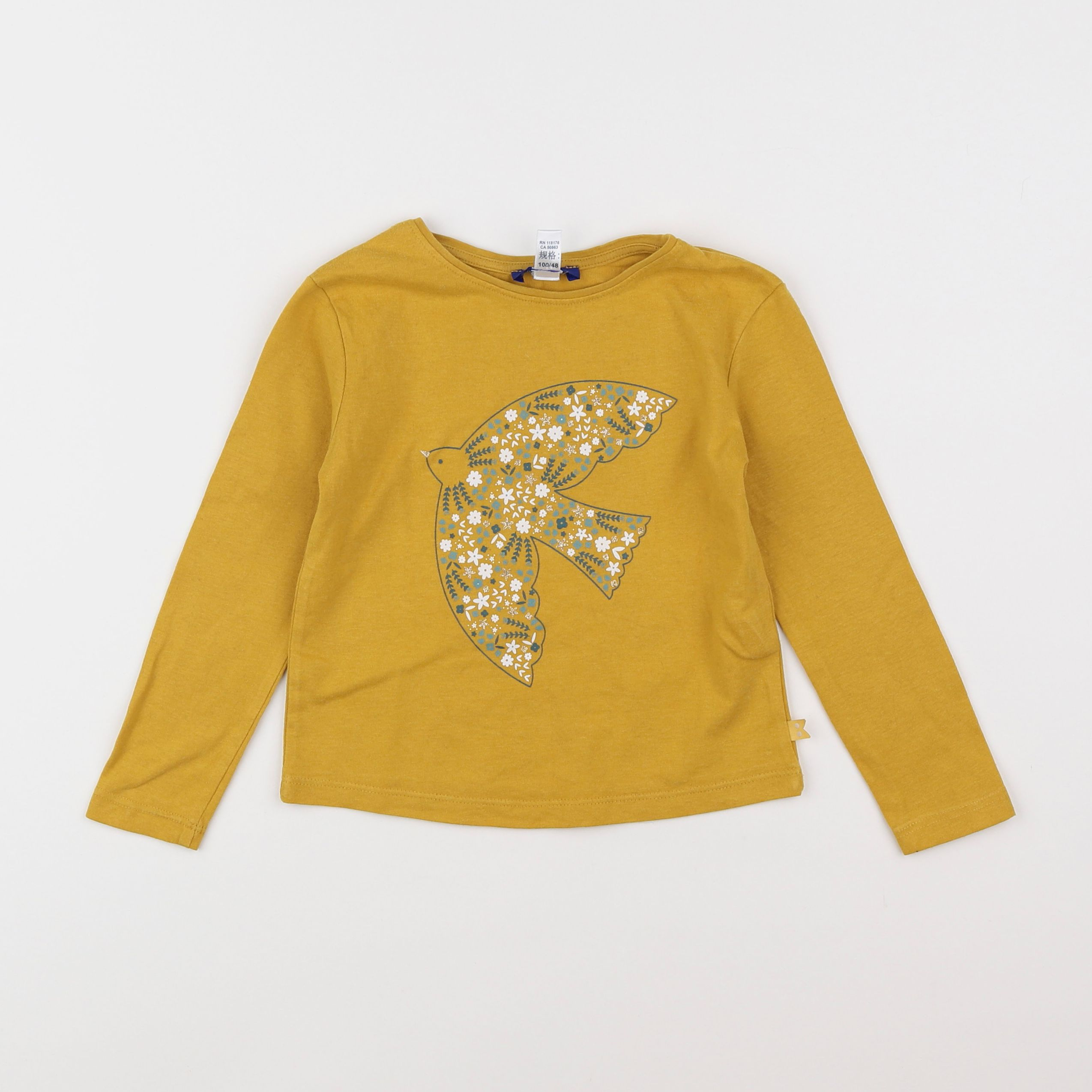 Okaidi - tee-shirt jaune - 3 ans