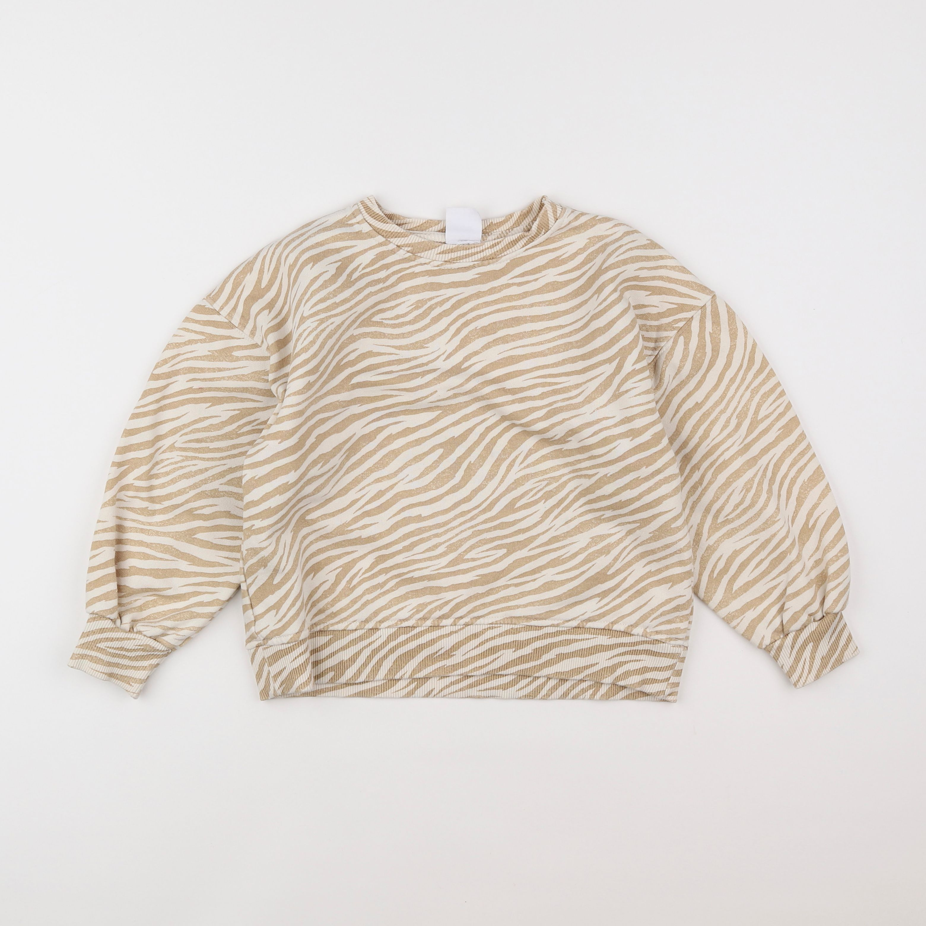 Zara - sweat beige - 8 ans