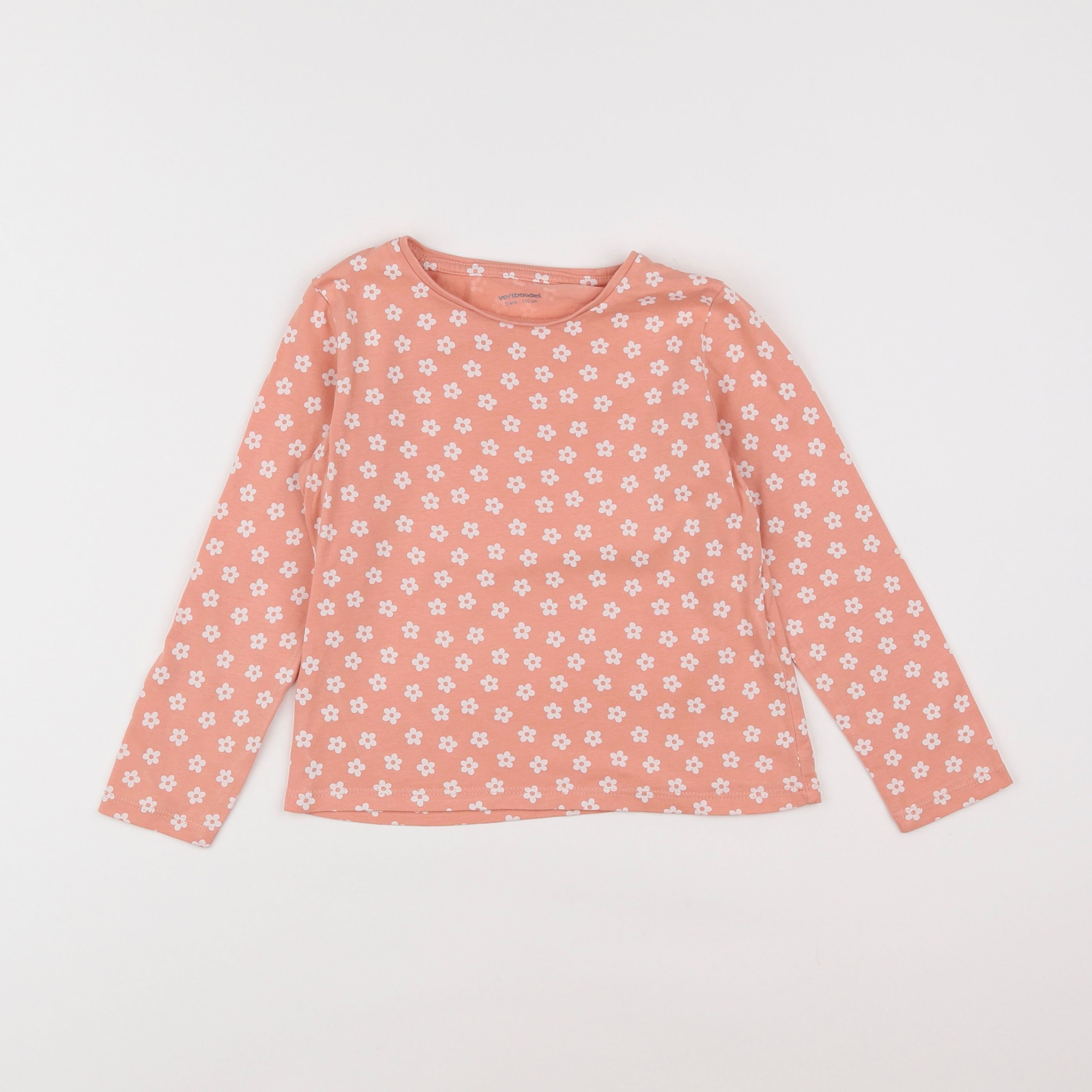 Vertbaudet - tee-shirt rose - 5 ans