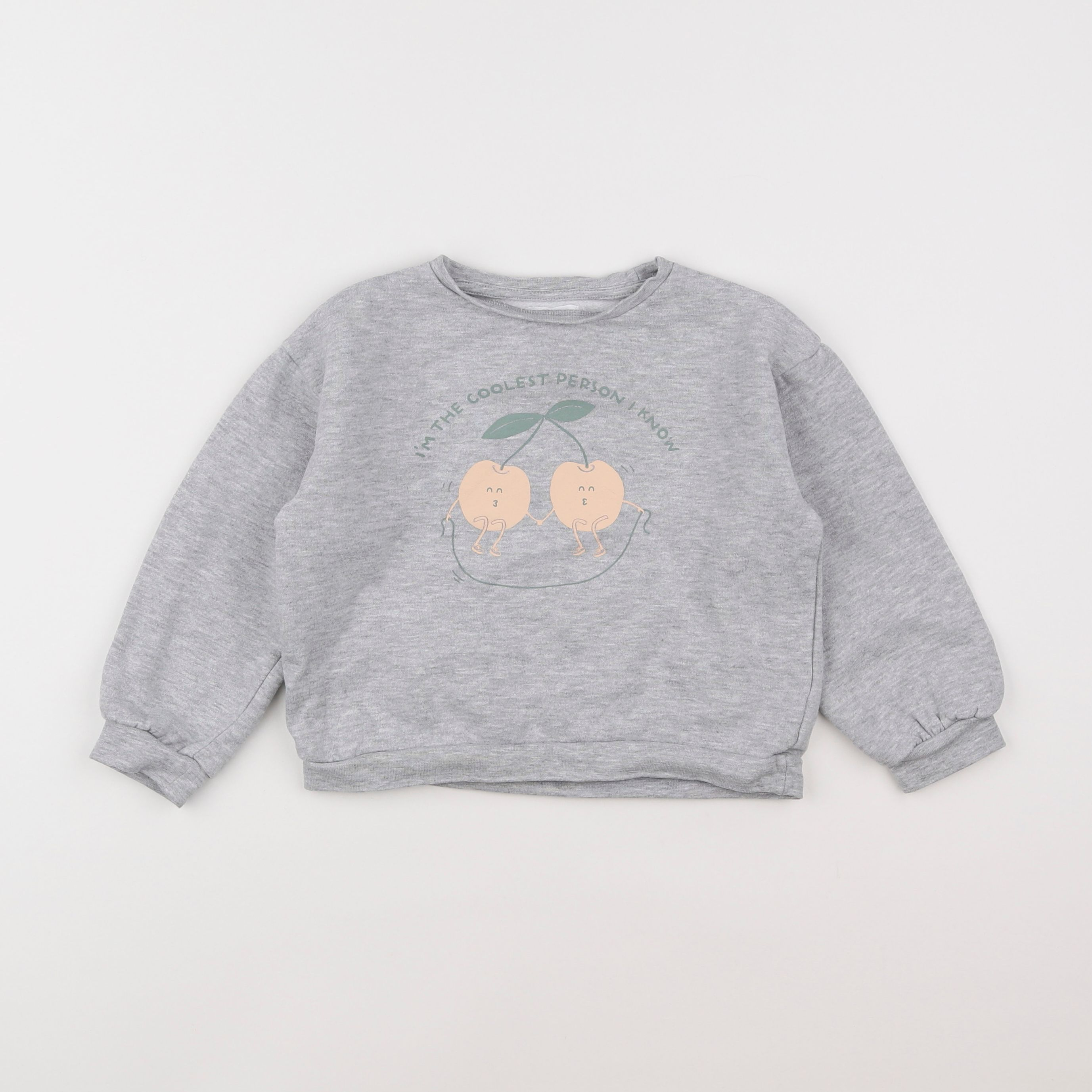 Vertbaudet - sweat gris - 5 ans