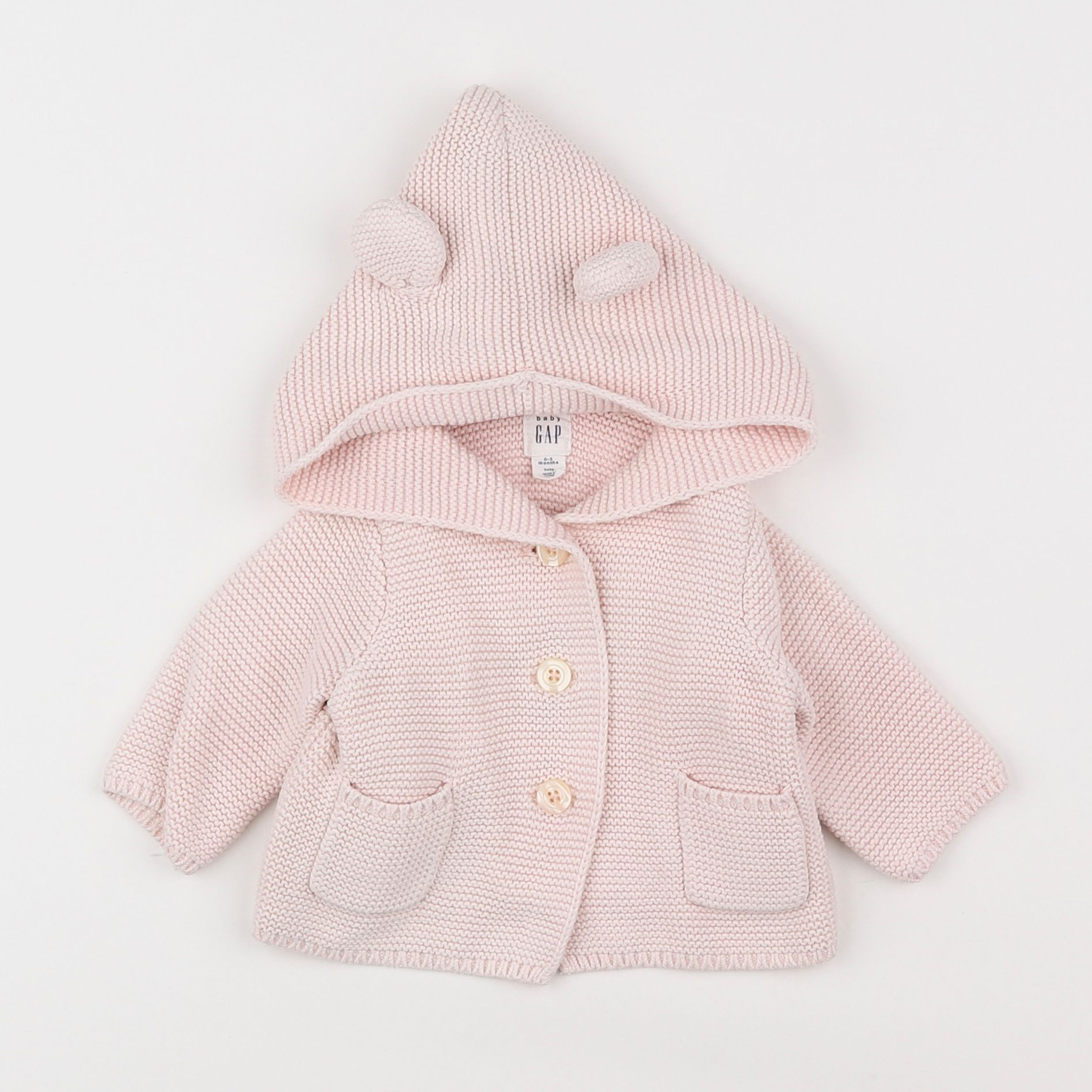 GAP - gilet rose - 0/3 mois