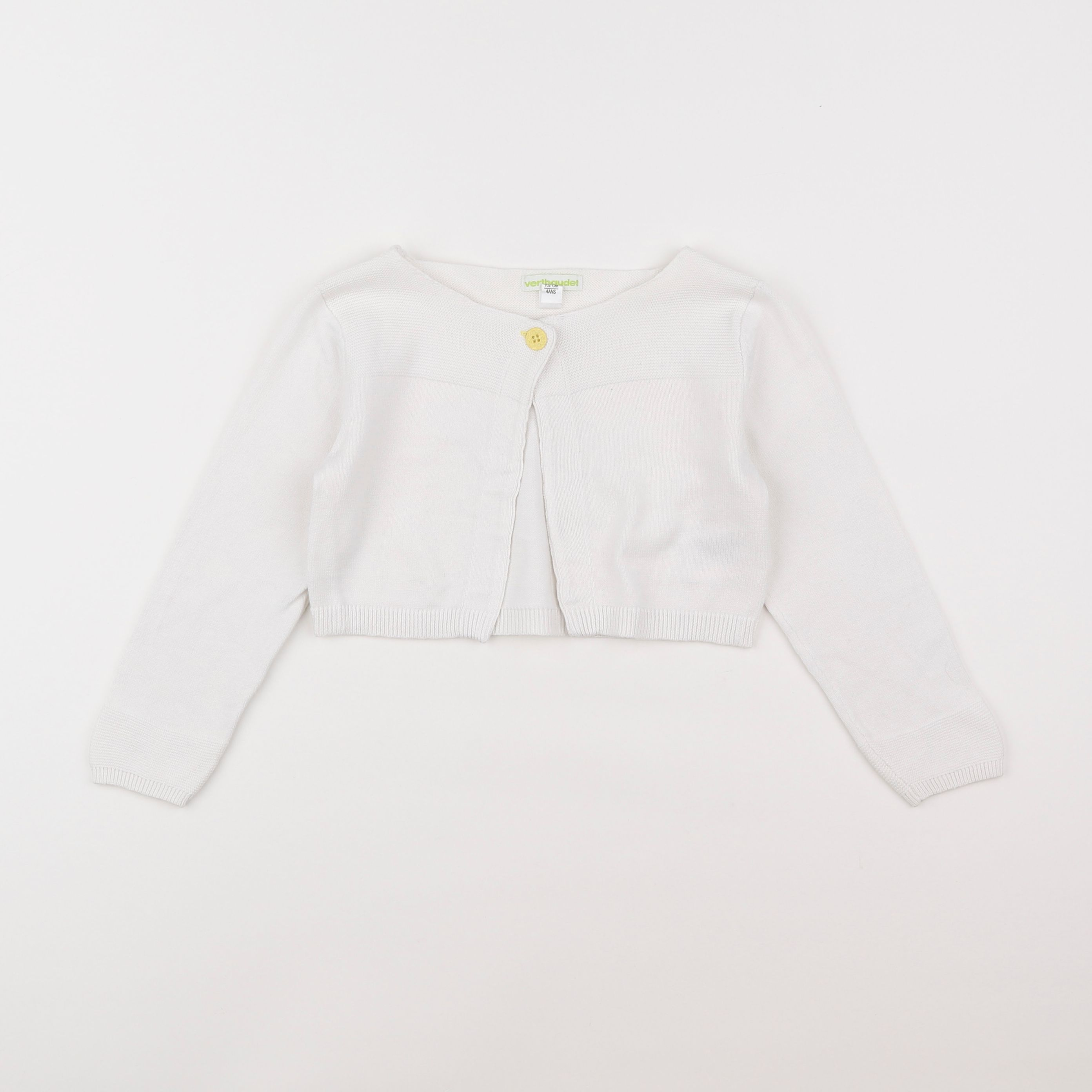 Vertbaudet - gilet blanc - 4 ans