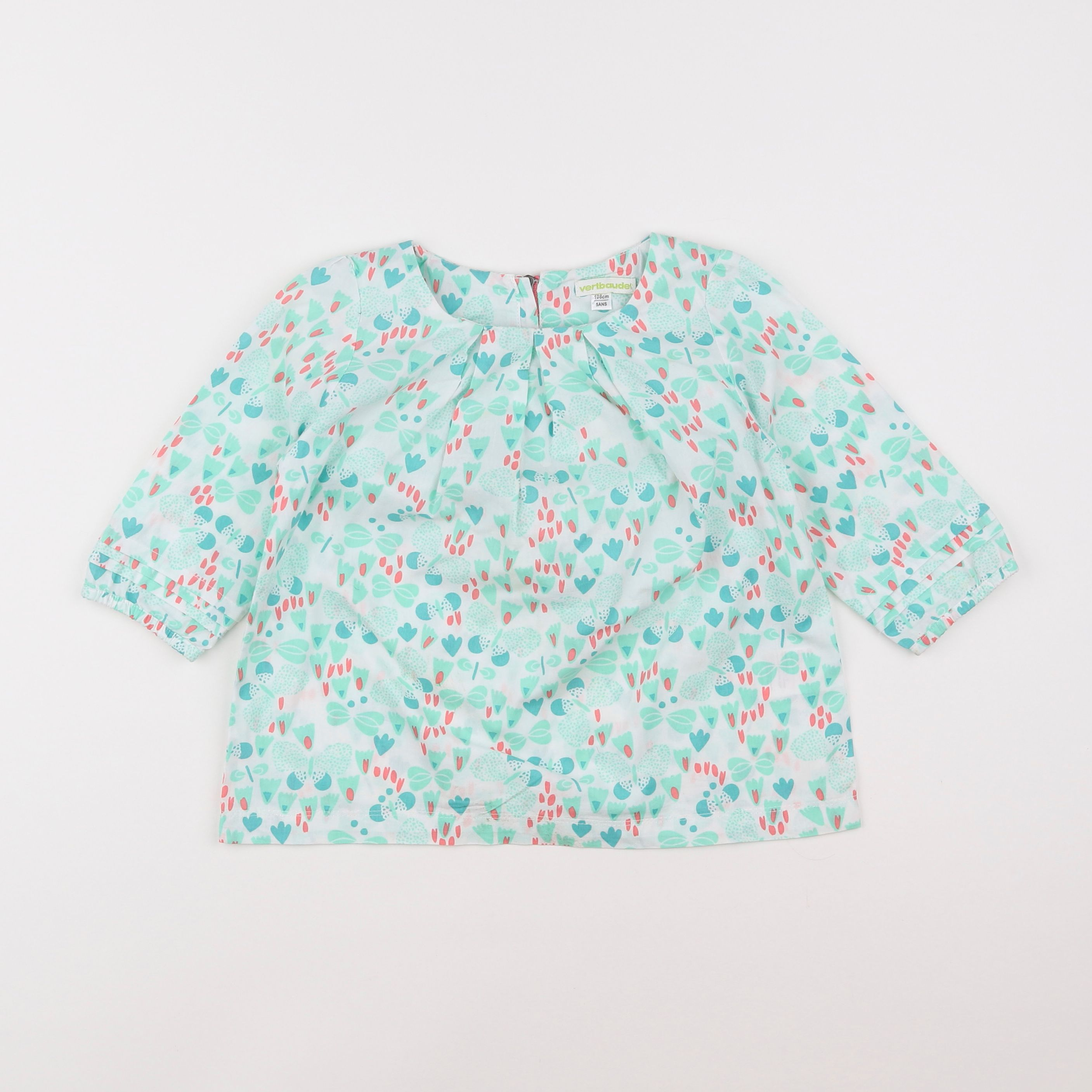 Vertbaudet - blouse bleu - 5 ans