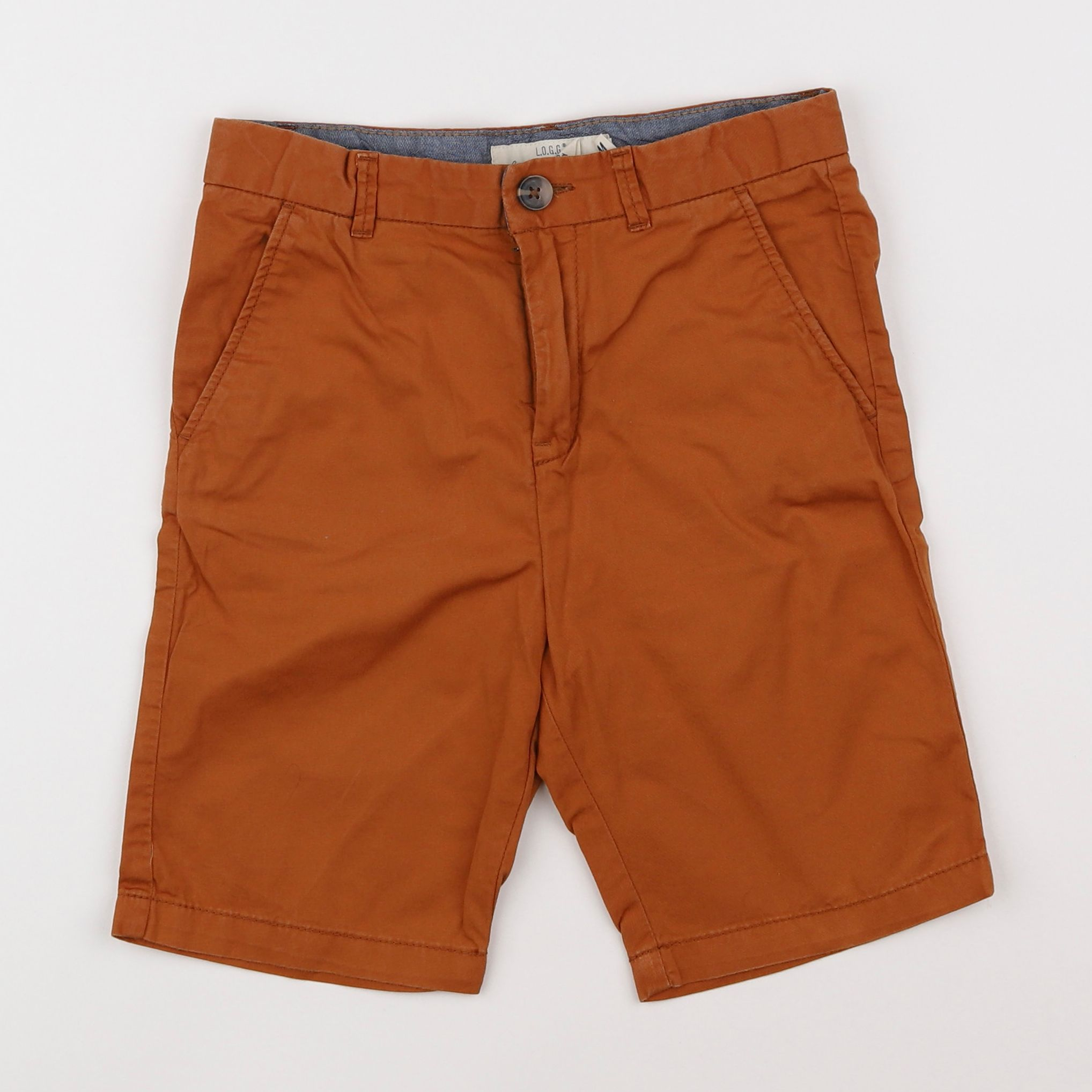 H&M - short orange - 7/8 ans