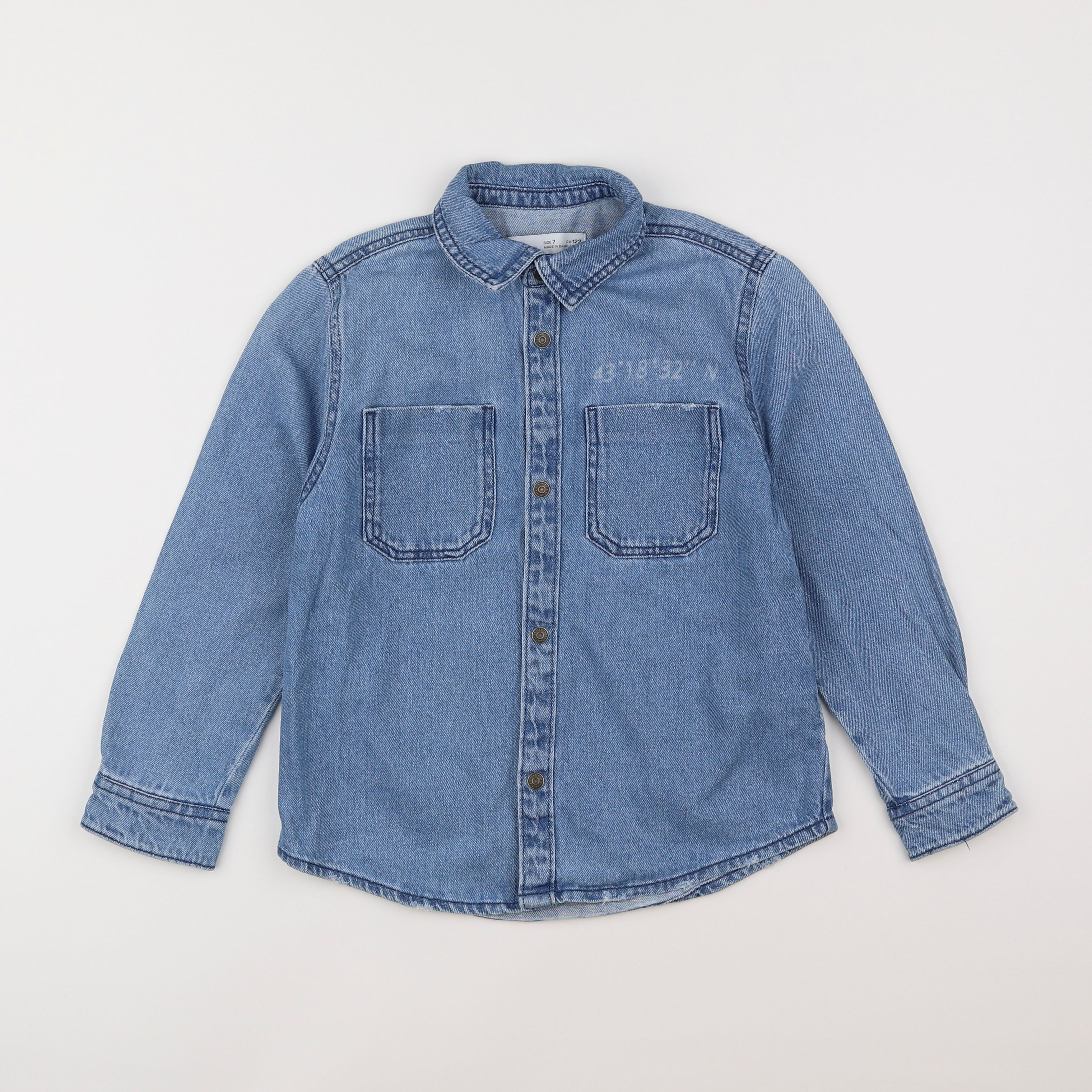 Zara - chemise bleu - 7 ans