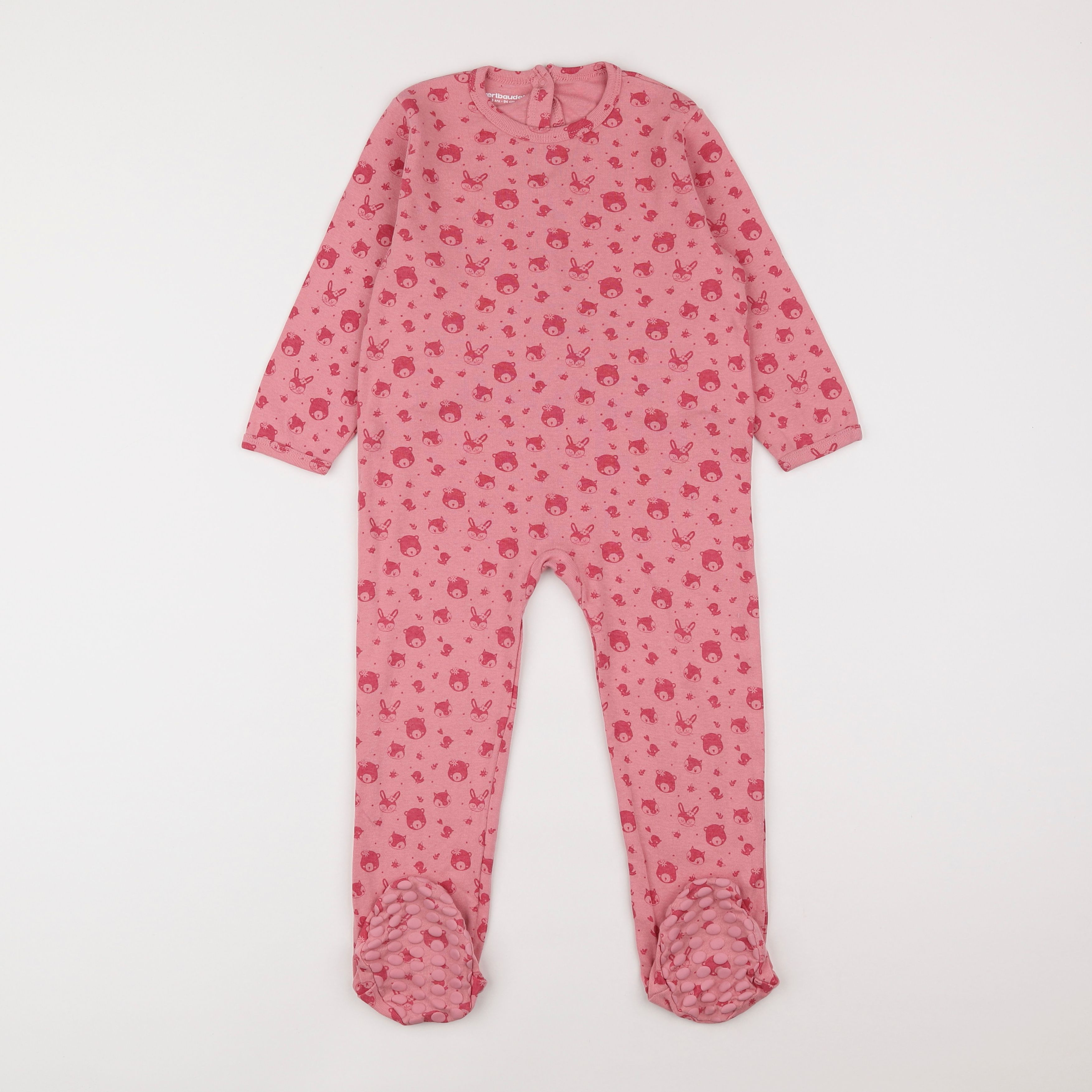 Vertbaudet - pyjama coton rose - 3 ans