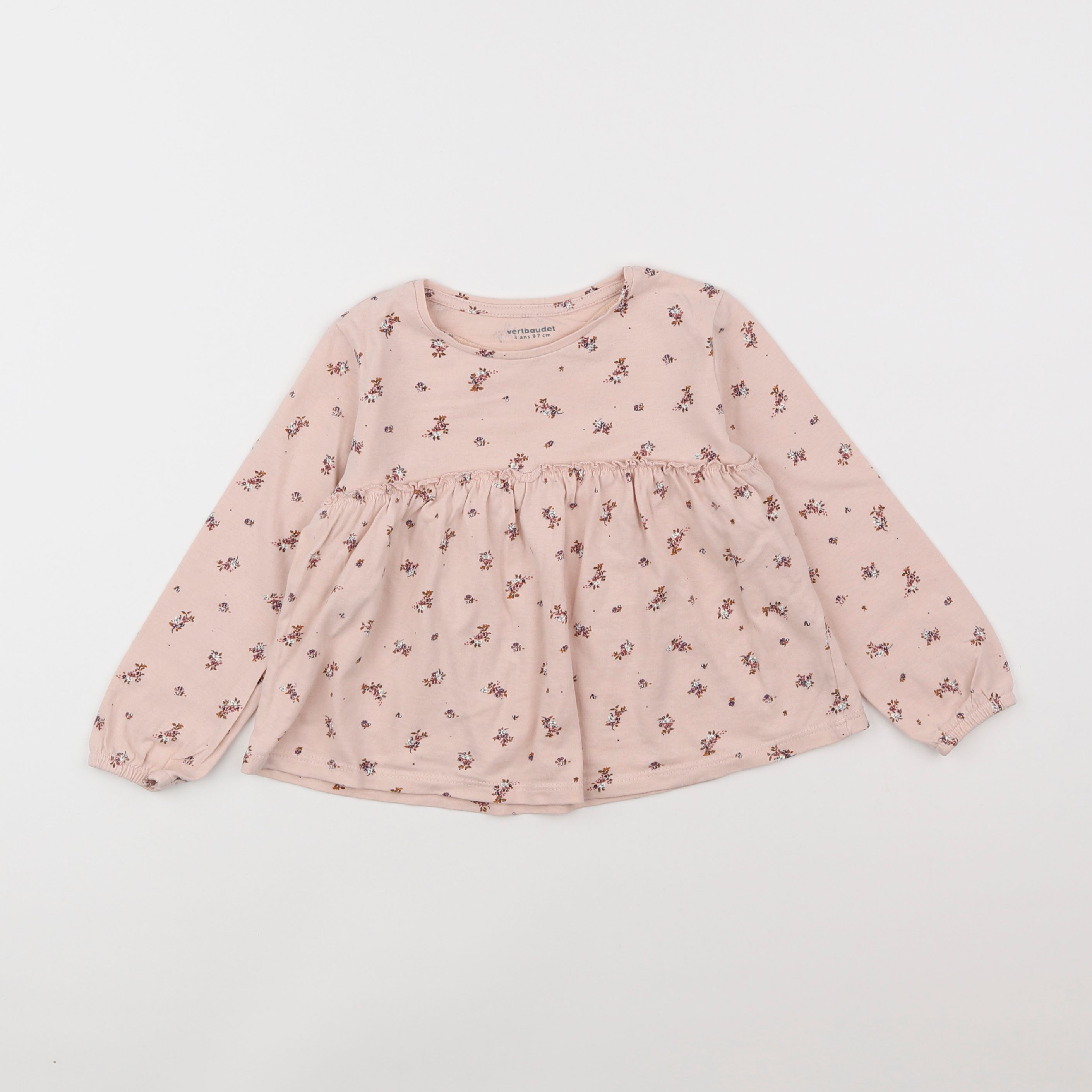 Vertbaudet - tee-shirt rose - 3 ans