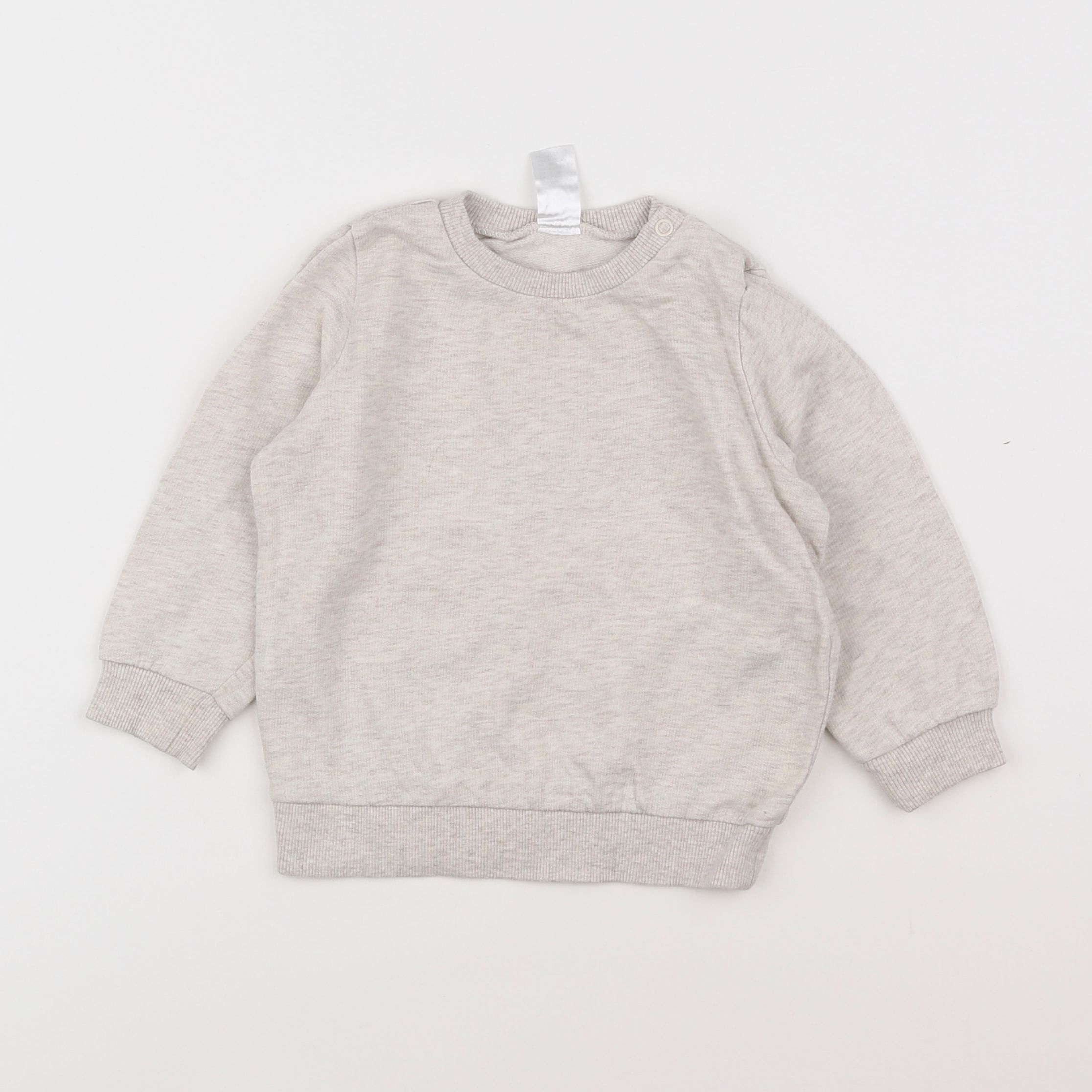 H&M - sweat gris - 9/12 mois