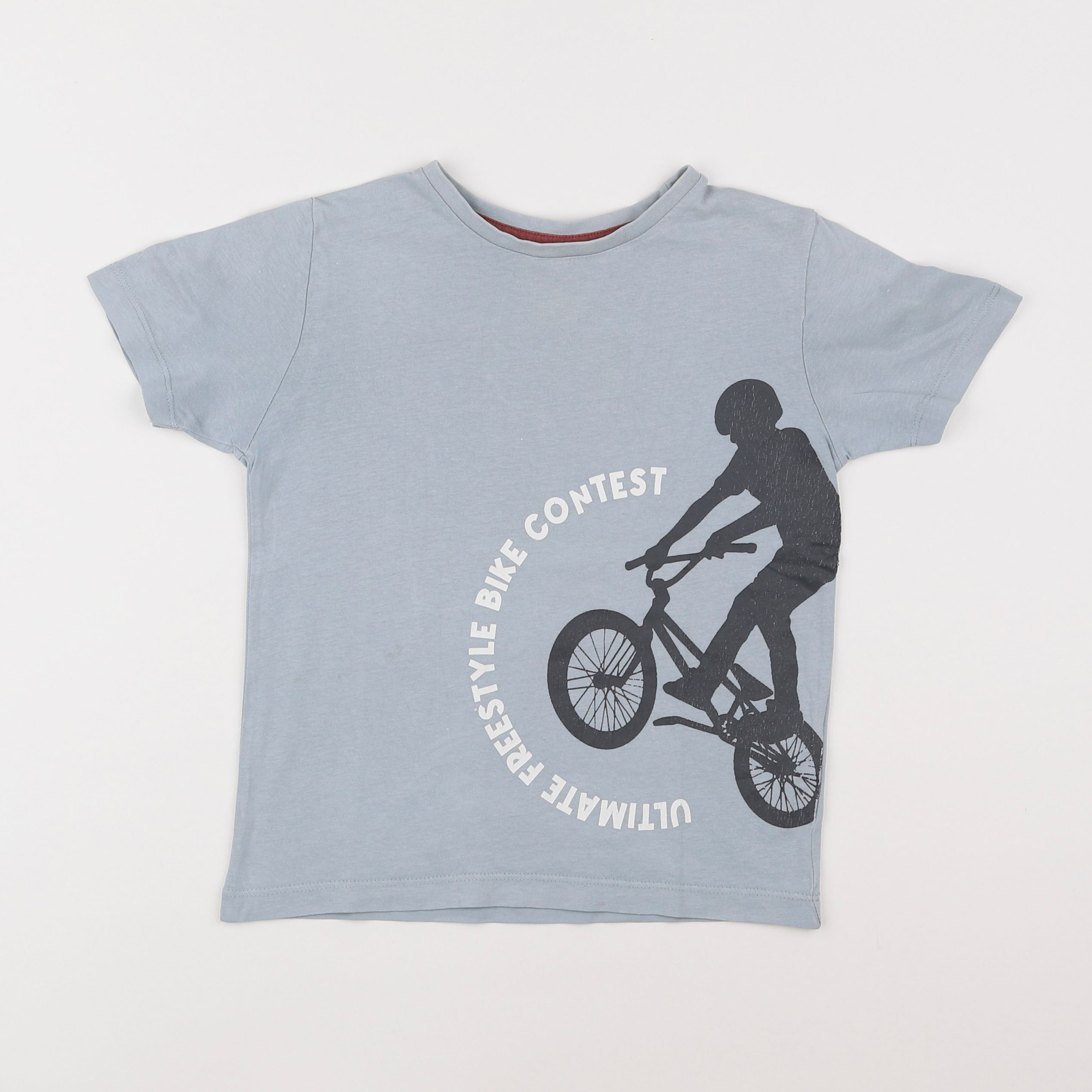 Vertbaudet - tee-shirt bleu - 6 ans