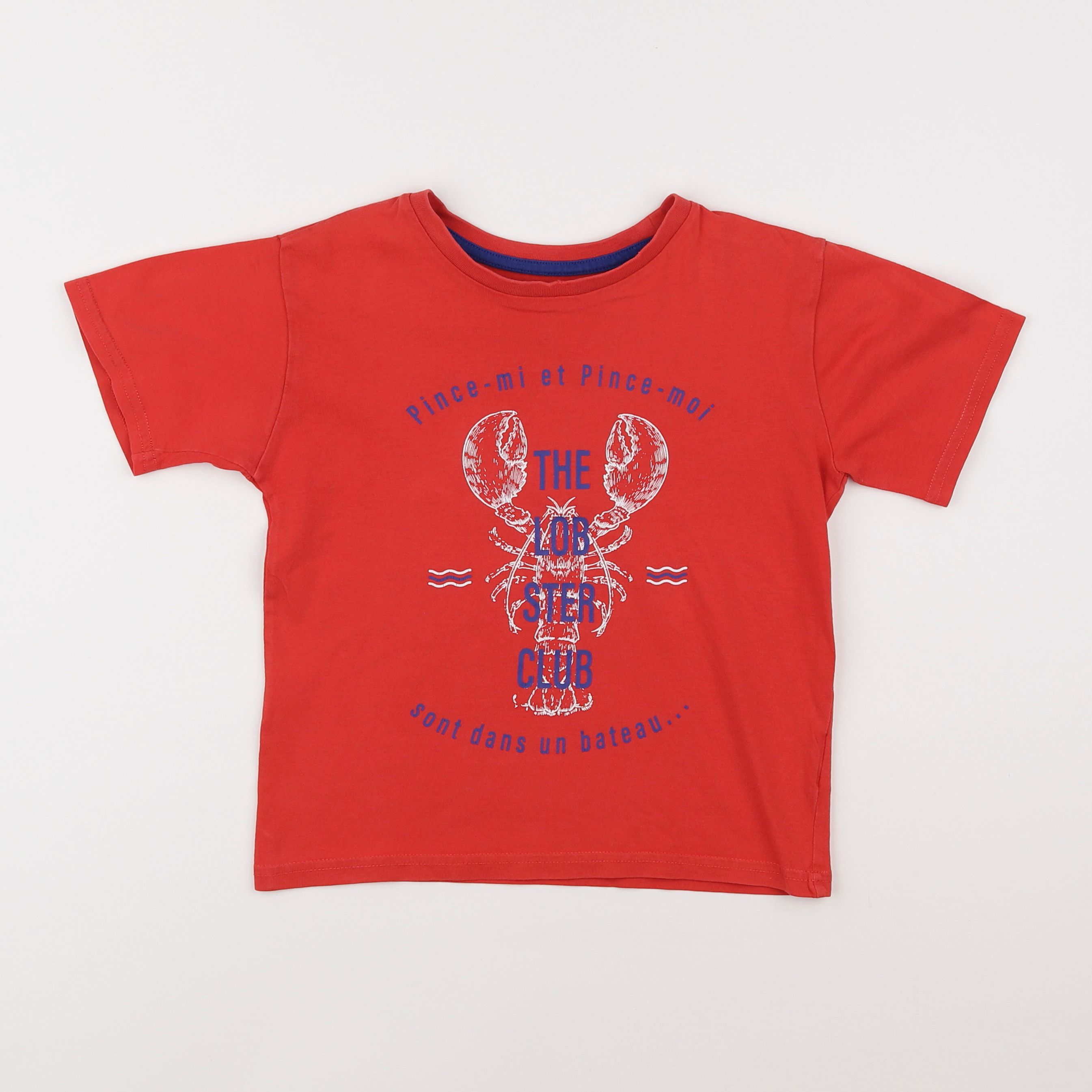 Vertbaudet - tee-shirt rouge - 6 ans