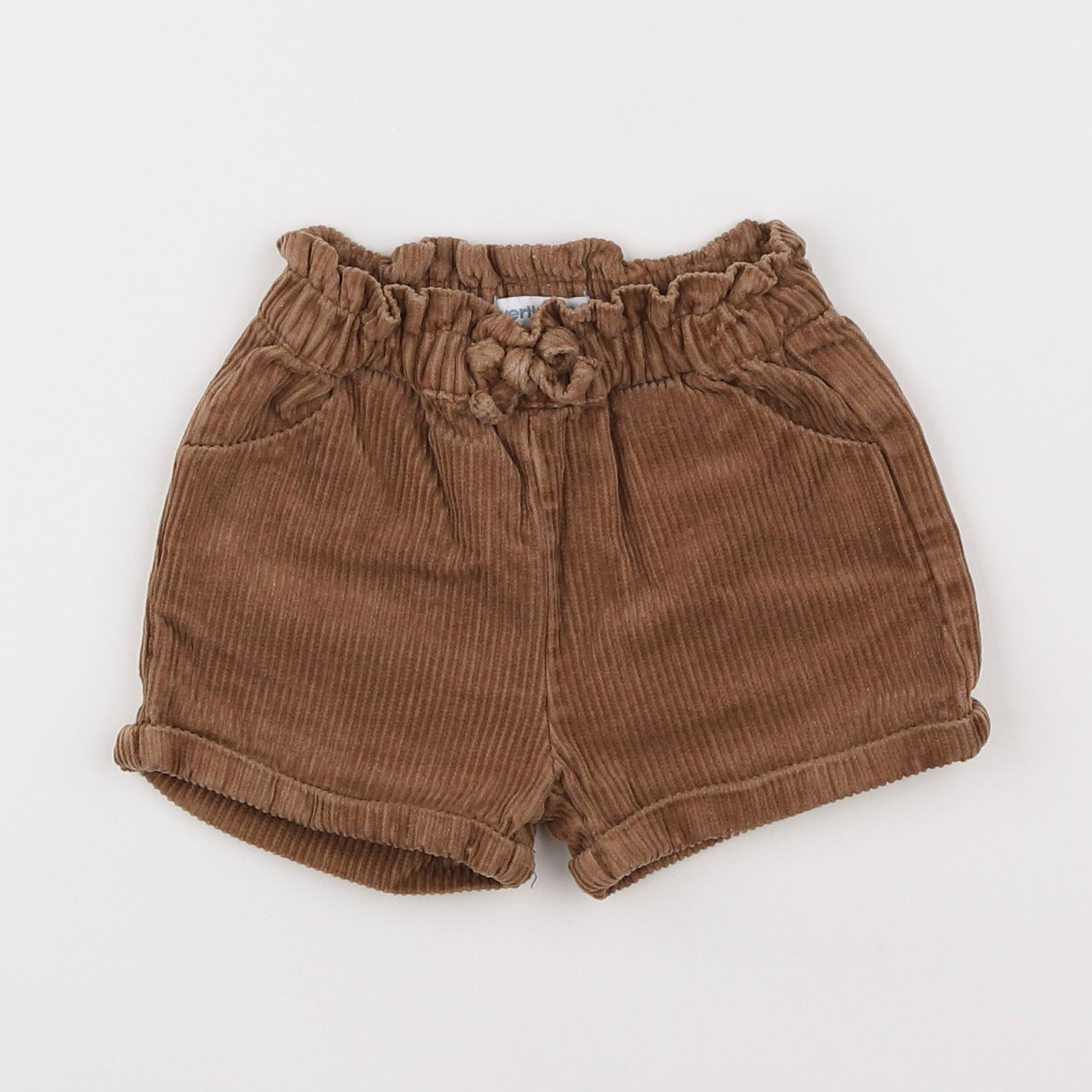 Vertbaudet - short marron - 9 mois