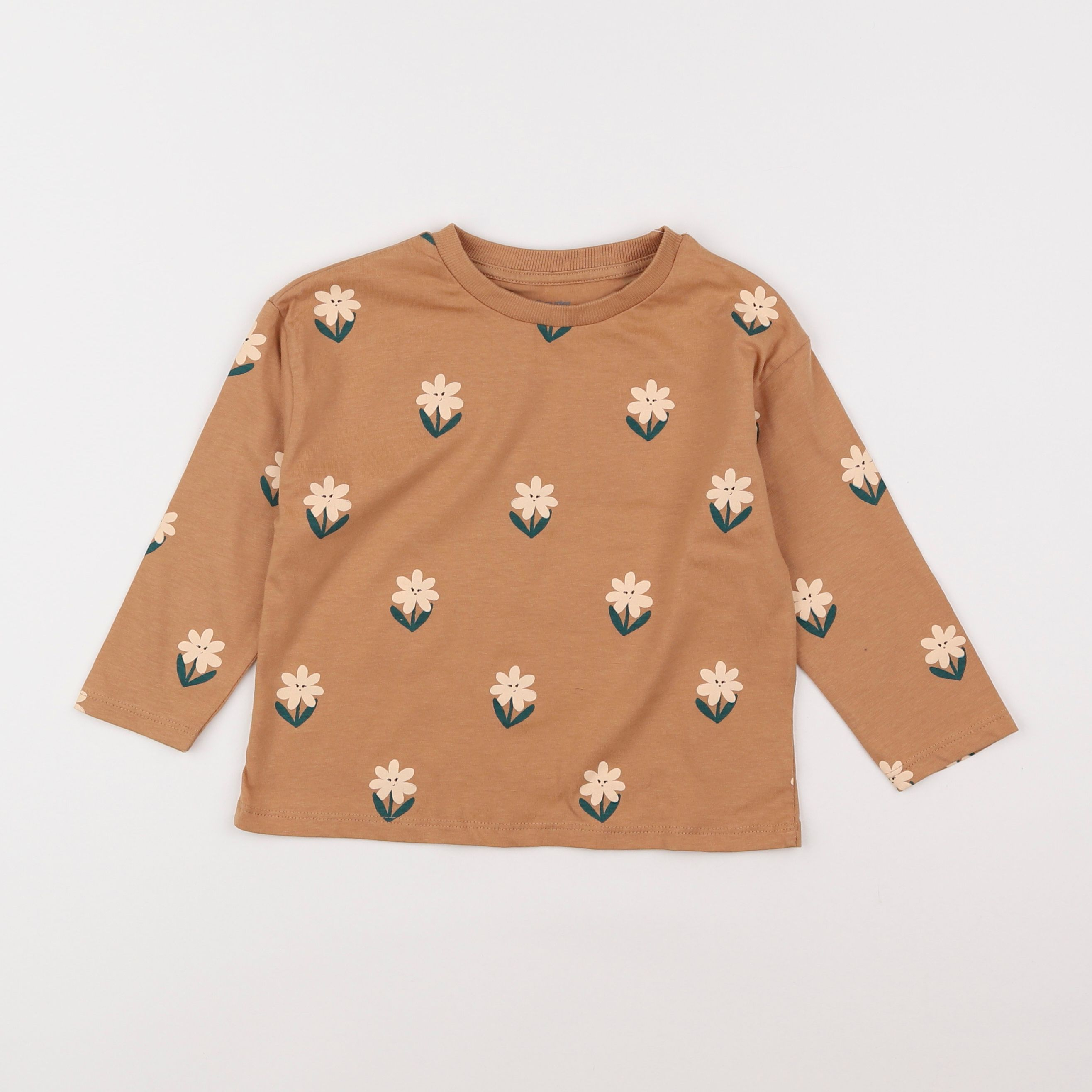 Vertbaudet - tee-shirt marron - 3 ans