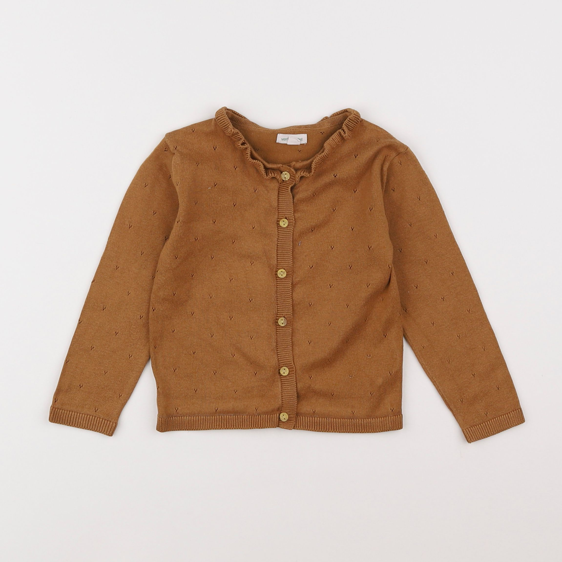 Vertbaudet - gilet marron - 2 ans