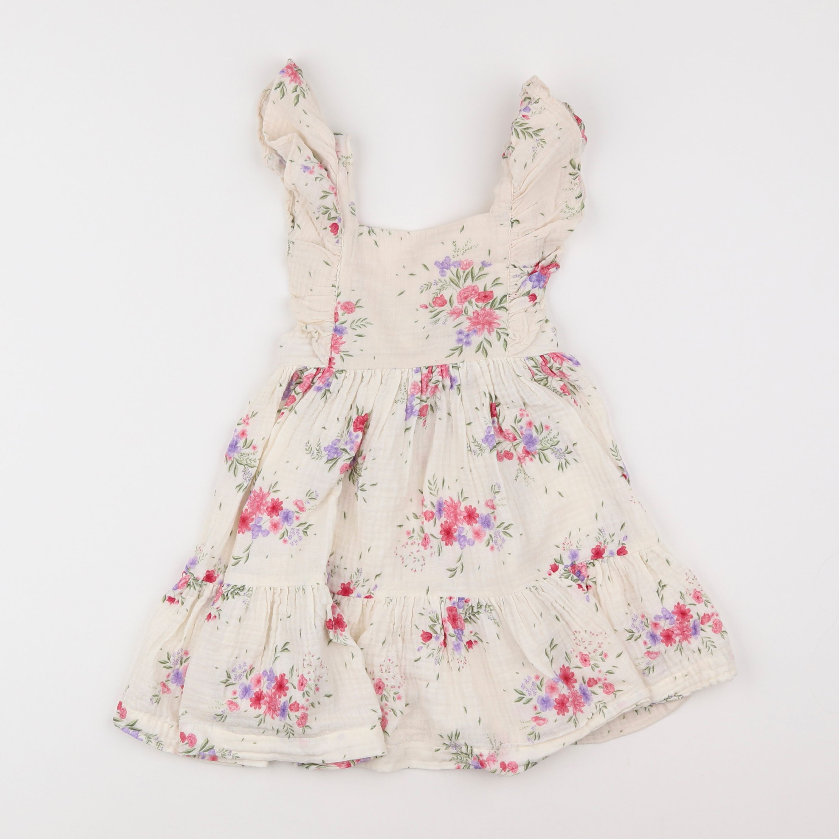 Vertbaudet - robe beige - 2 ans