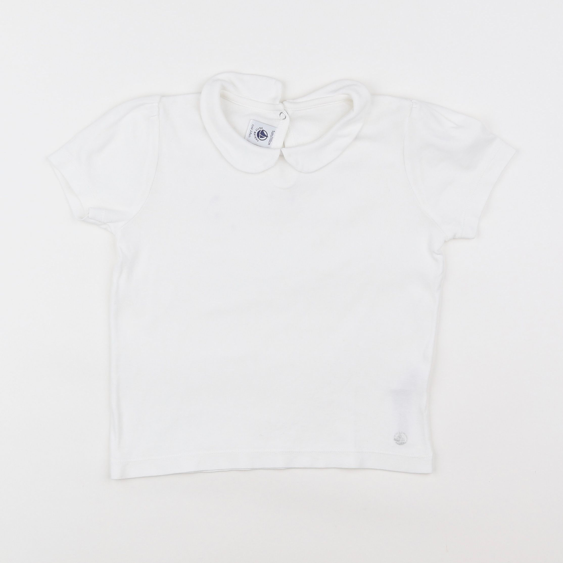 Petit Bateau - tee-shirt blanc - 5 ans