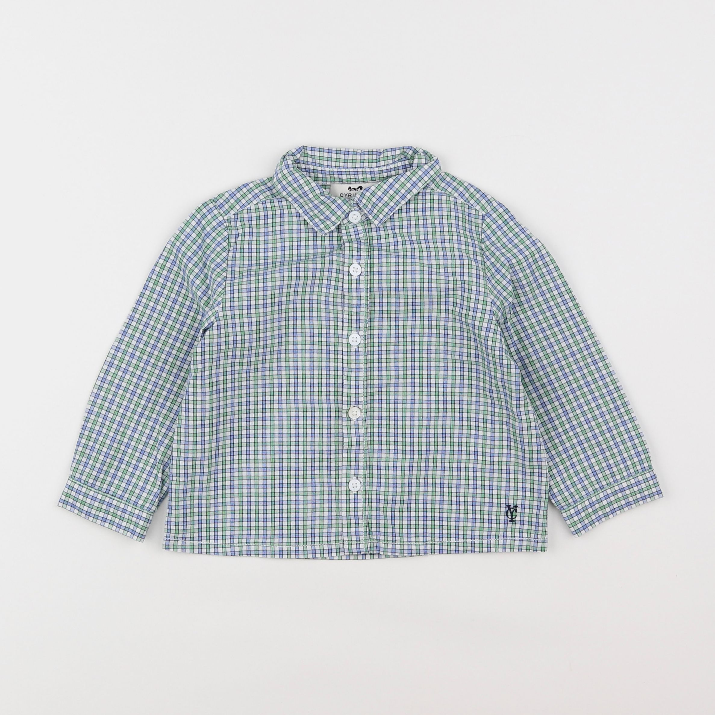 Cyrillus - chemise bleu - 2 ans