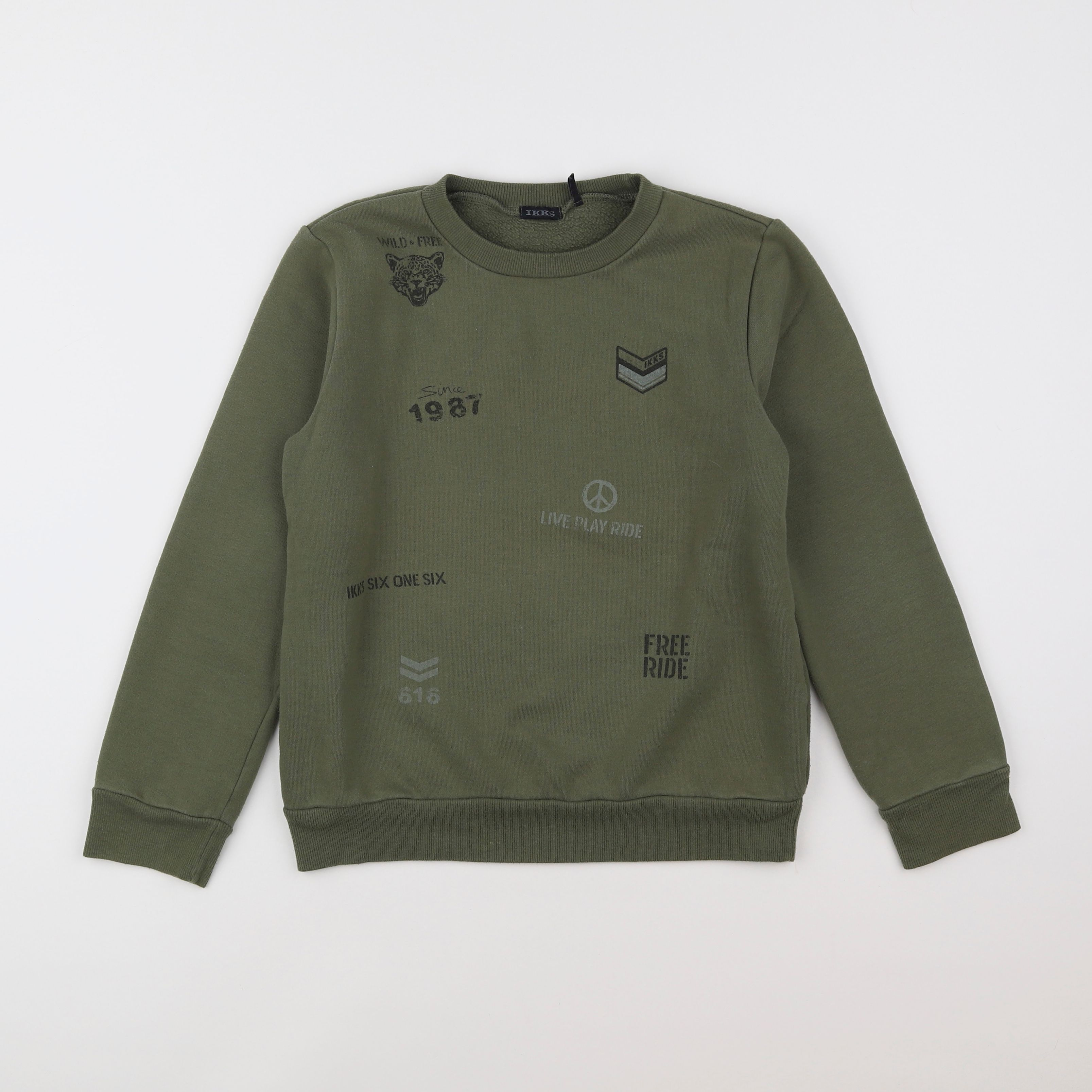 IKKS - sweat vert - 10 ans