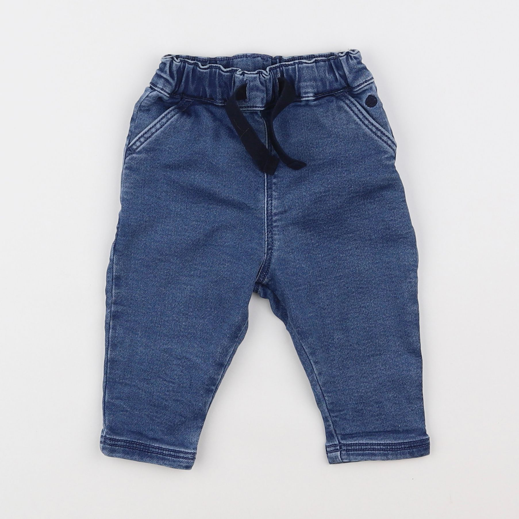 Petit Bateau - jean bleu - 6 mois