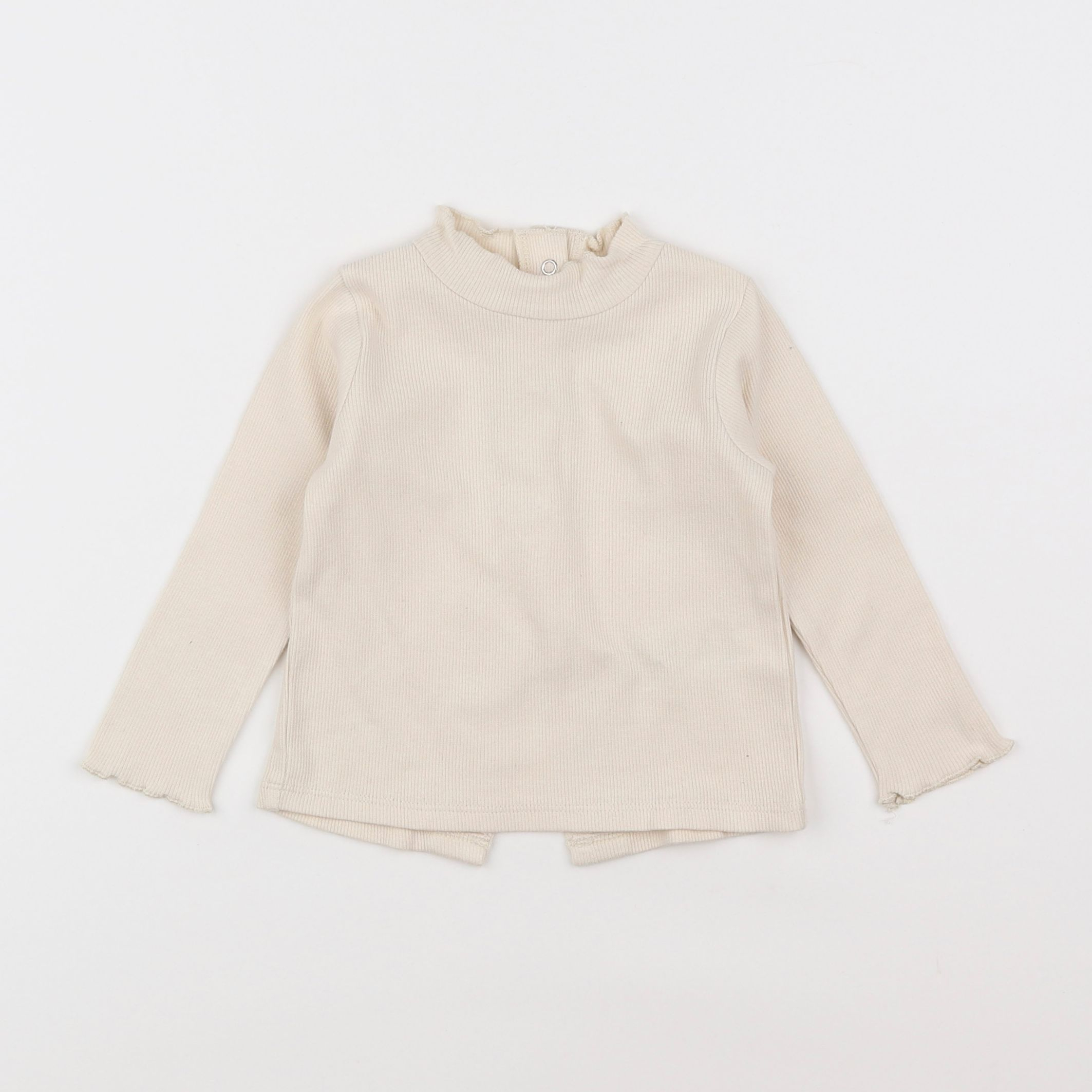 Vertbaudet - tee-shirt beige - 9 mois