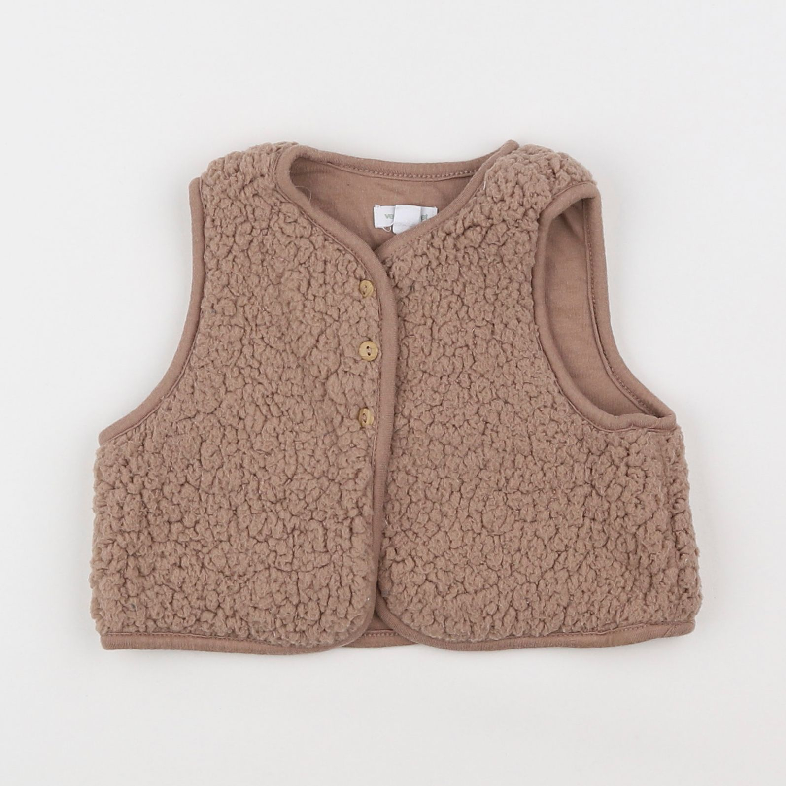 Vertbaudet - gilet marron - 9 mois