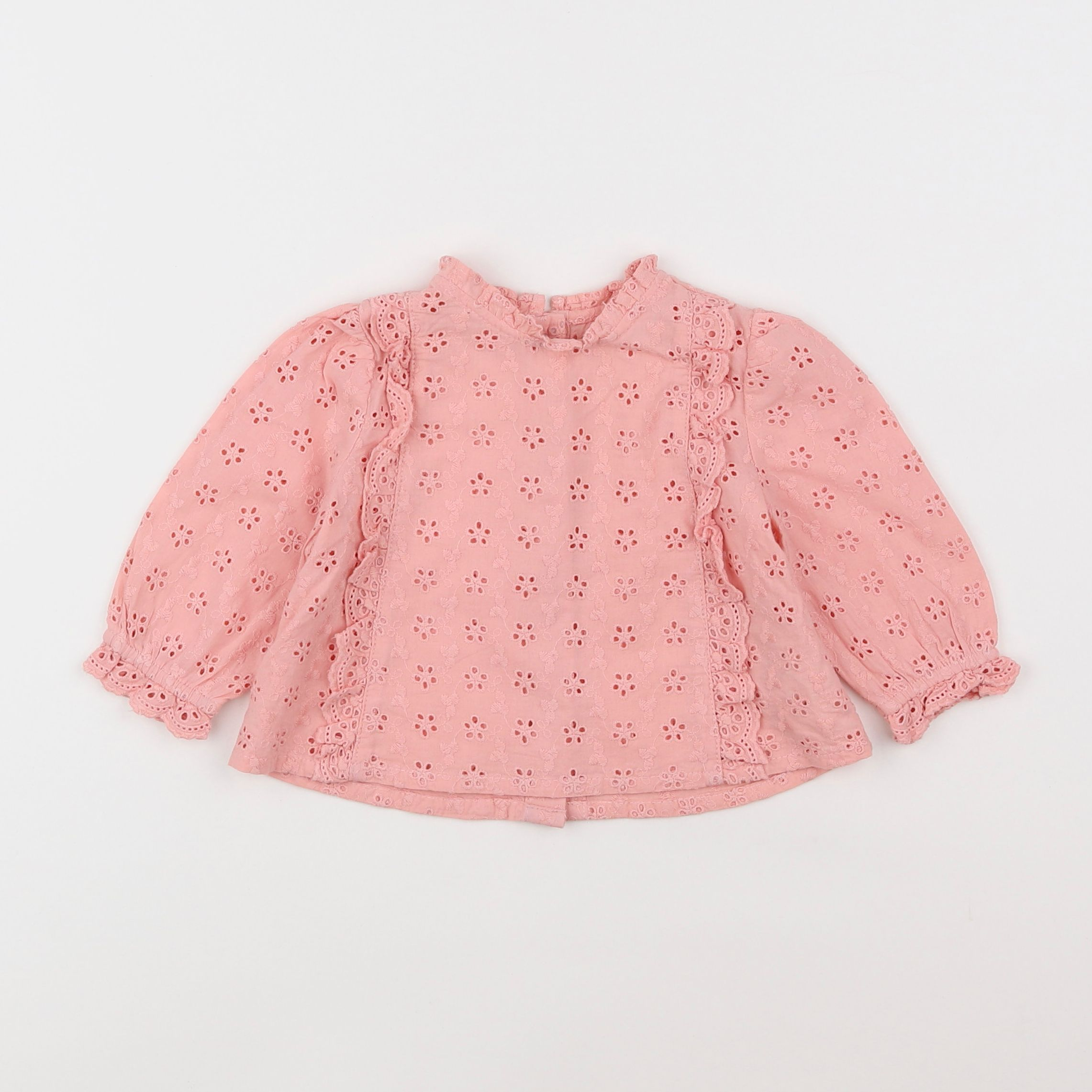 Vertbaudet - blouse rose - 9 mois