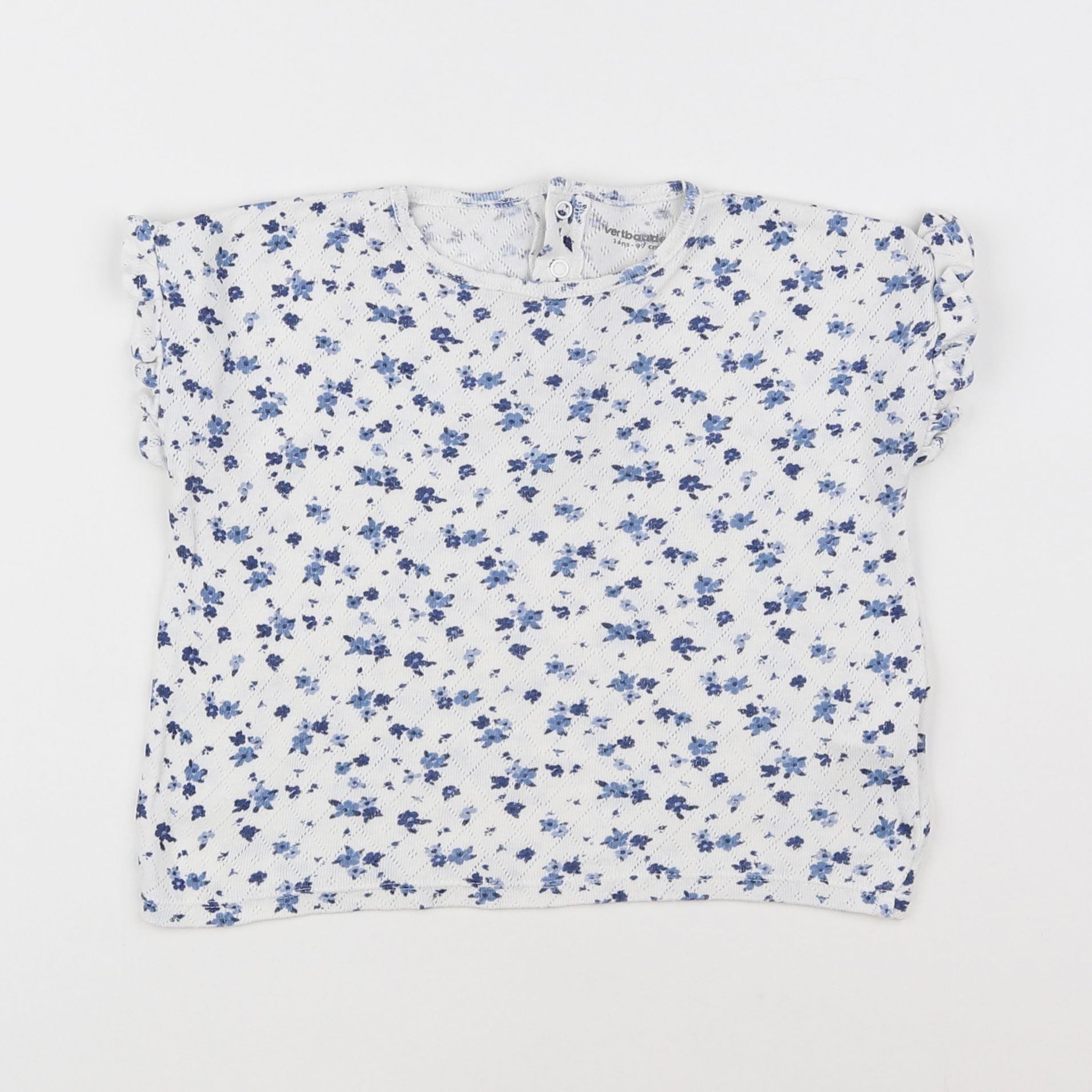 Vertbaudet - tee-shirt bleu - 3 ans