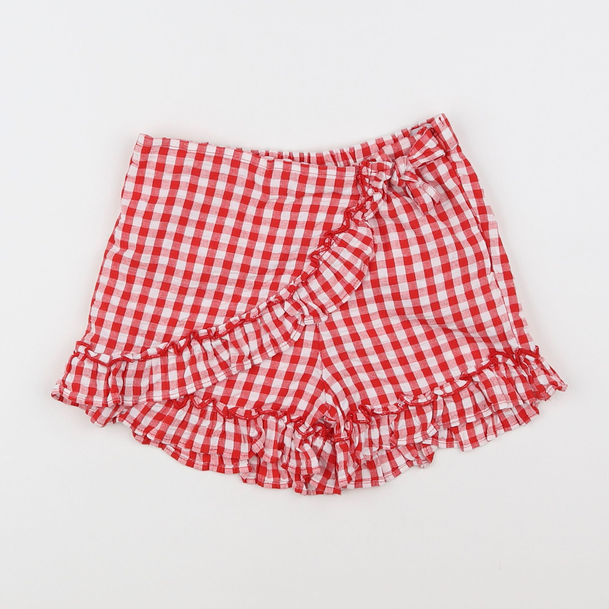 Vertbaudet - jupe short rouge - 4 ans