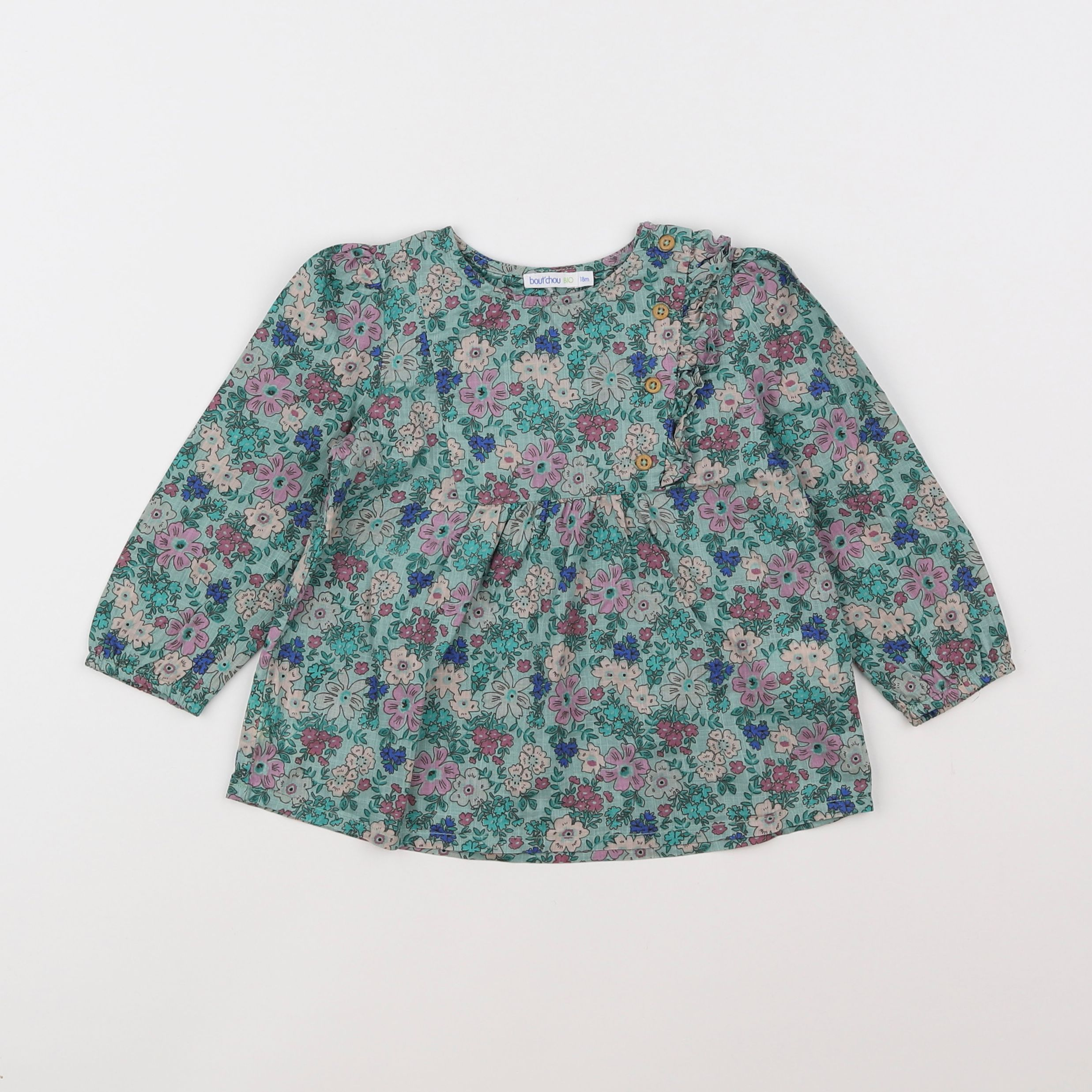 Boutchou - blouse multicolore - 18 mois